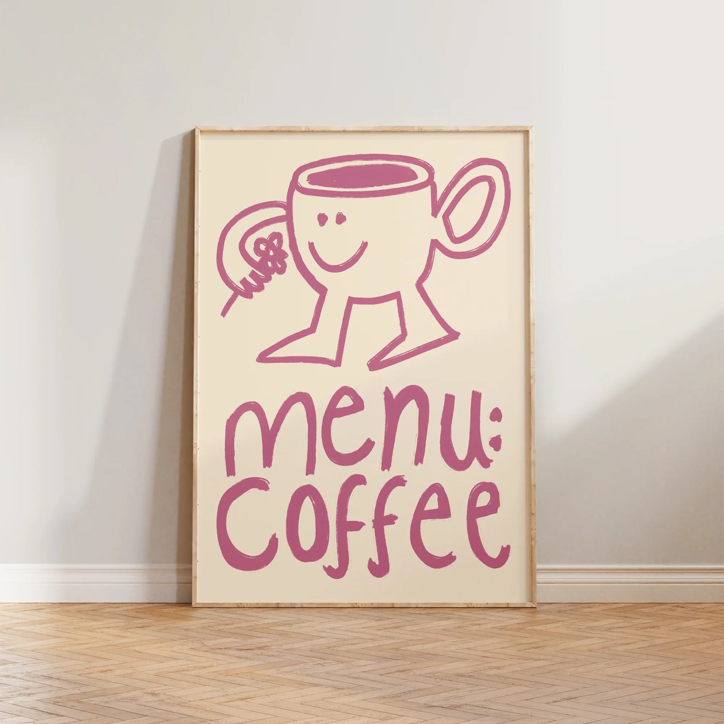 SECONDS Menu Coffee Doodle Print