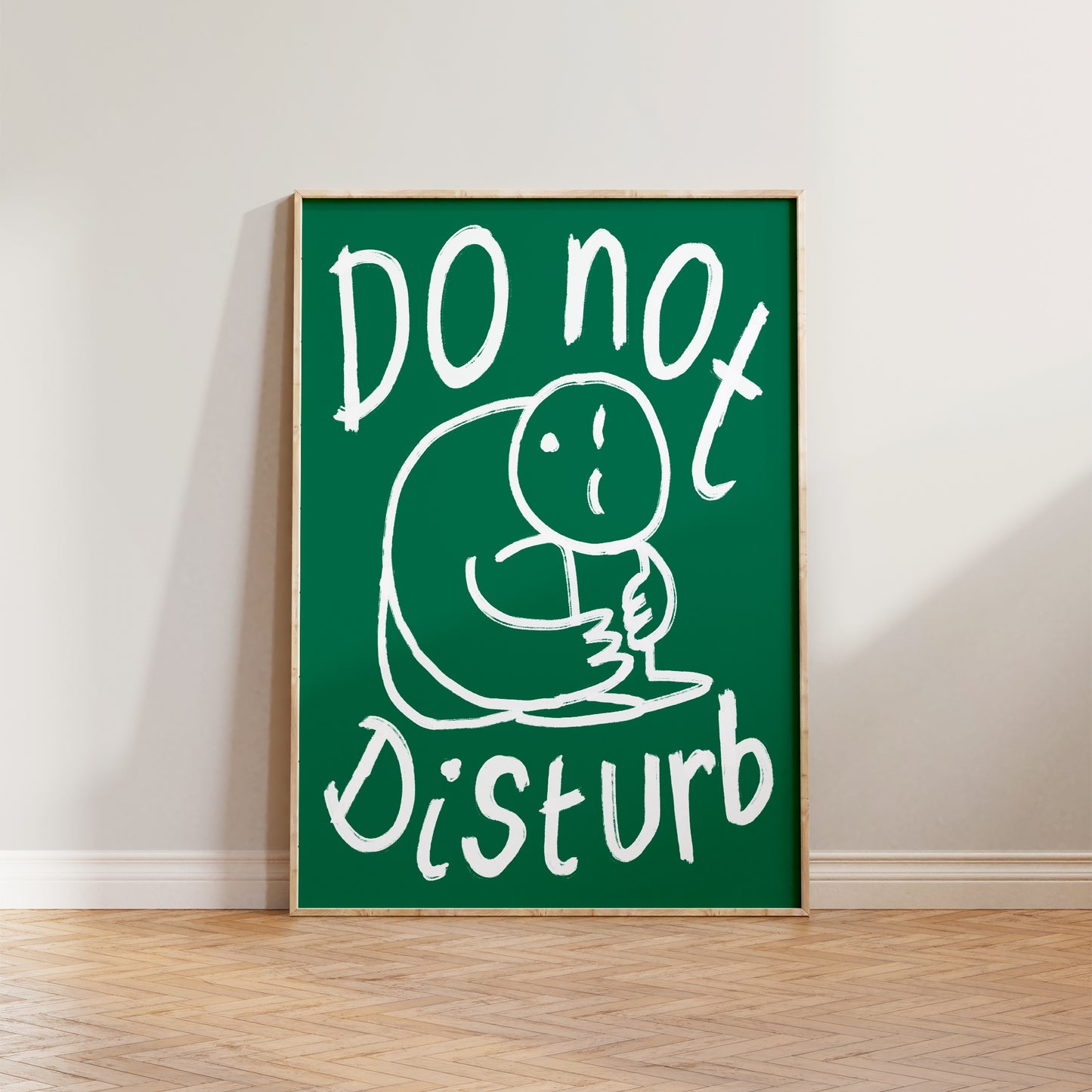 Do Not Disturb Doodle Print