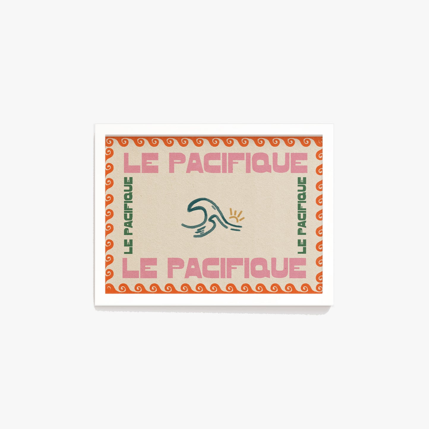 Le Pacifique Ocean Retro Print