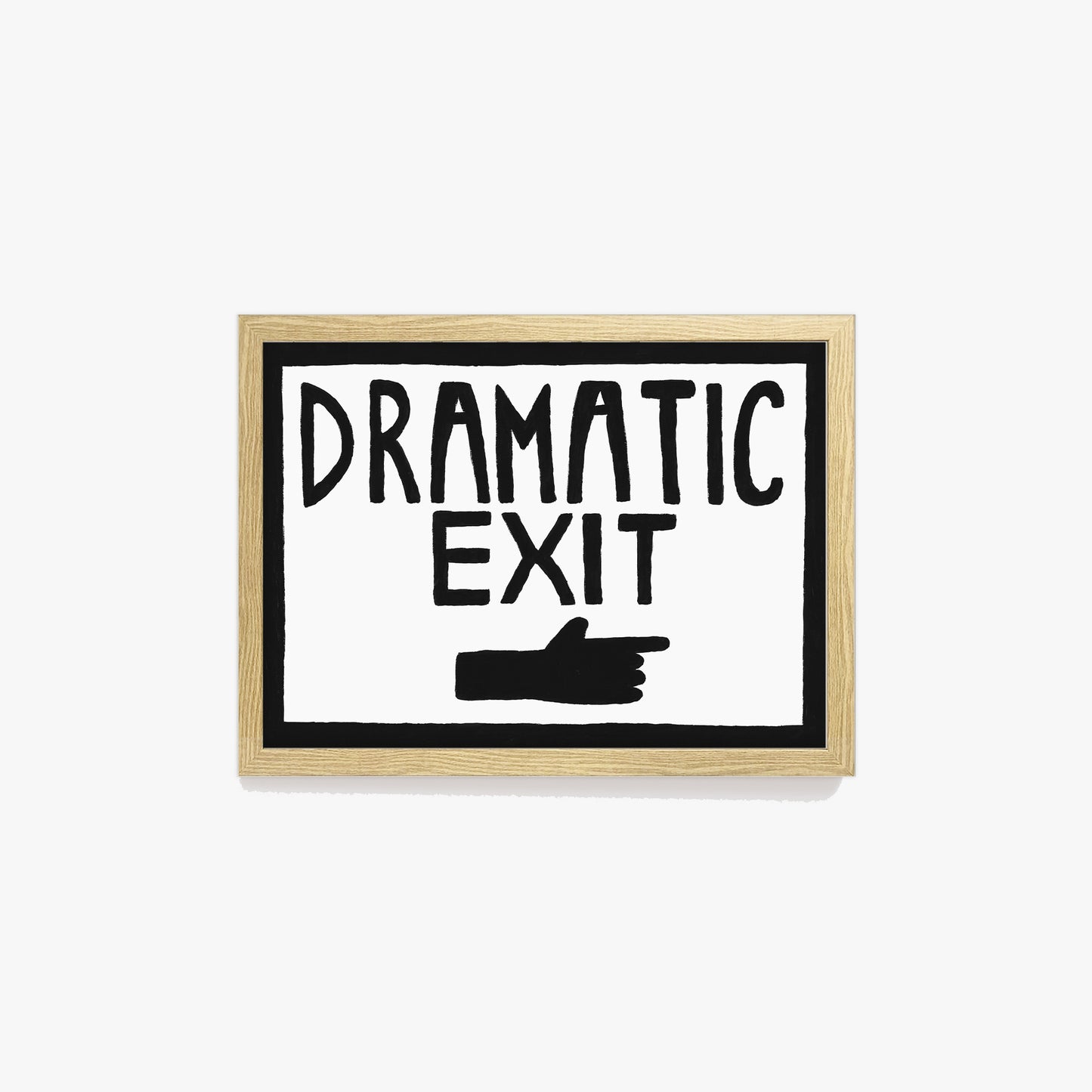 Dramatic Exit Hand Painted Print