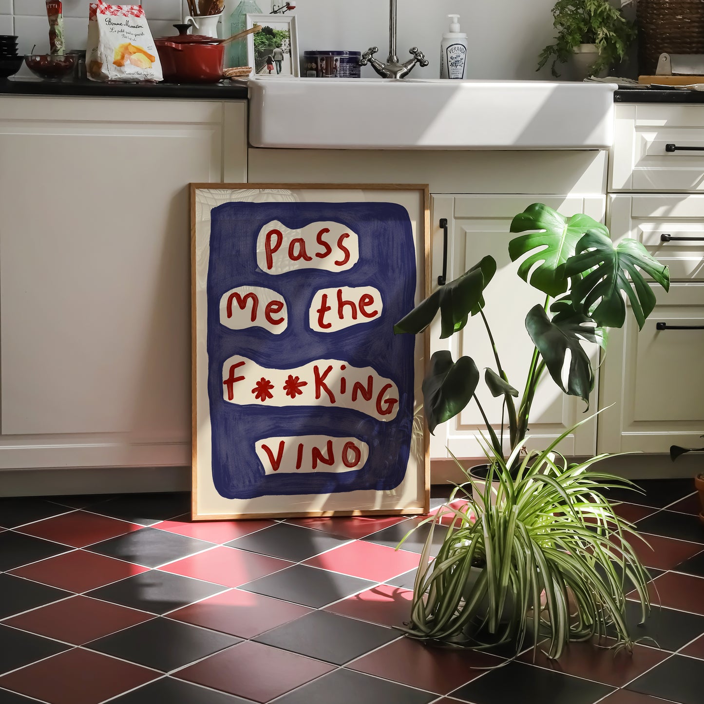 Pass Me The Vino Print