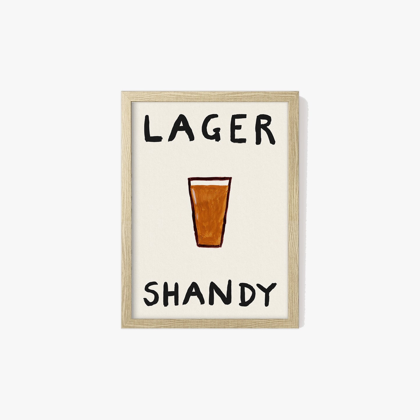 Lager Shandy Hand Painted Print