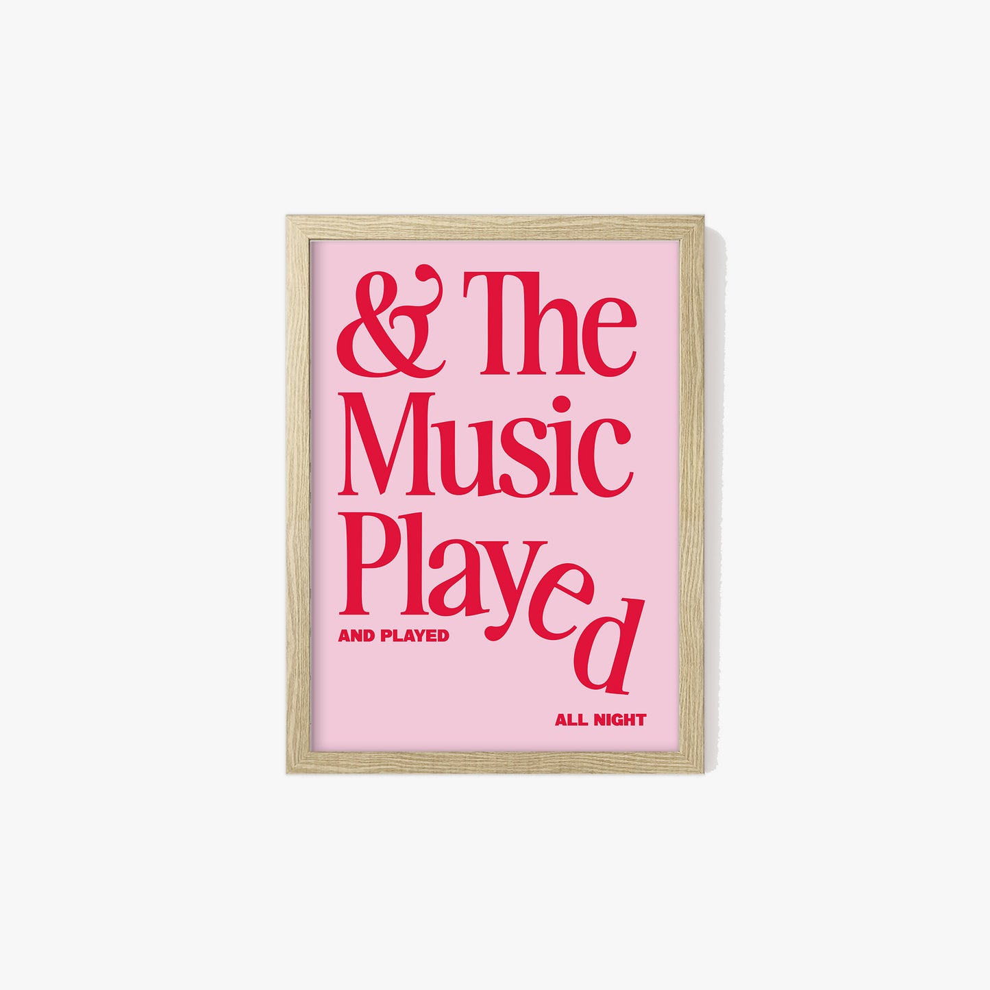 The Music Played Print