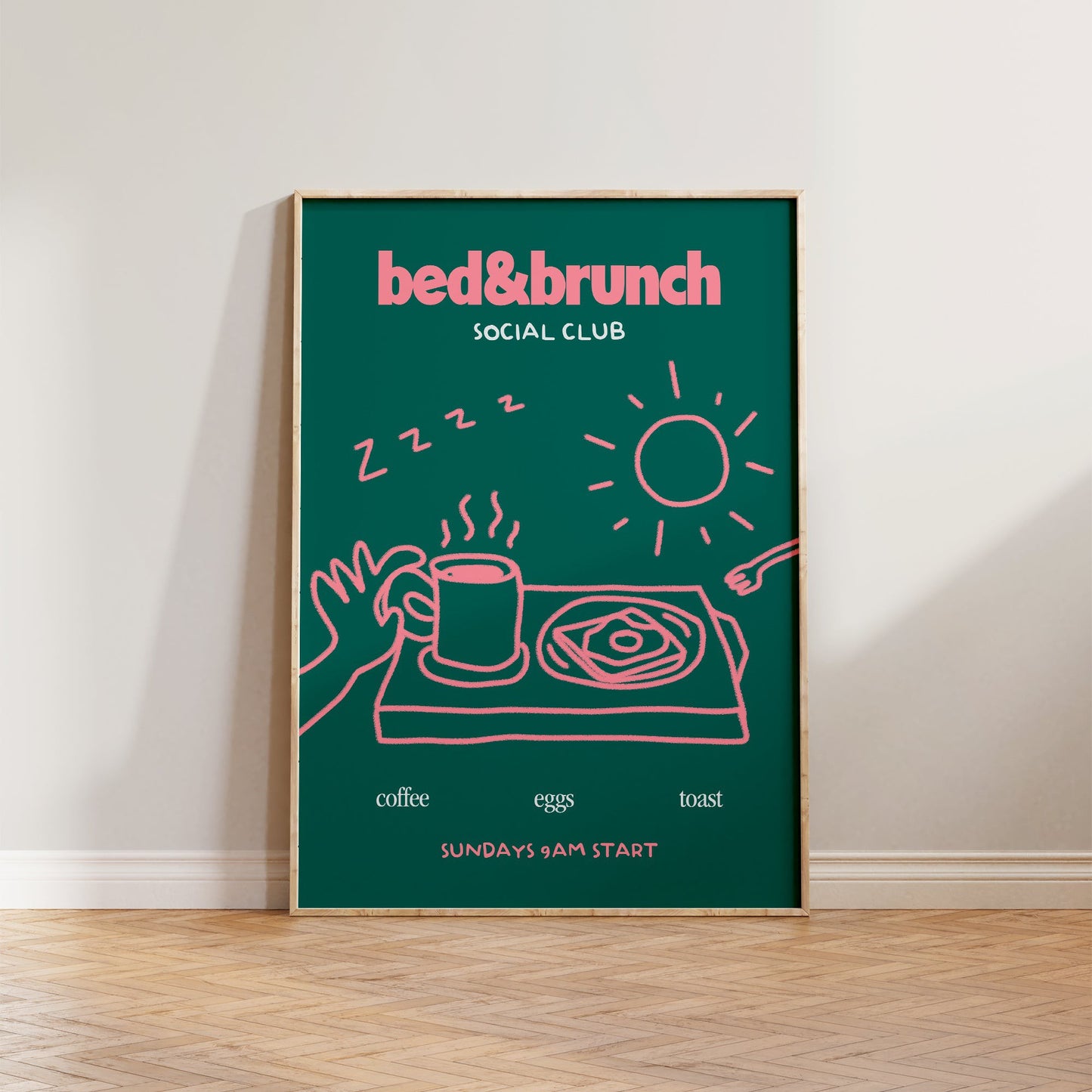 Bed & Brunch Social Club Print