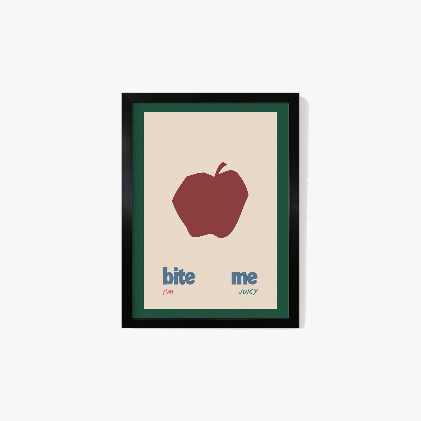 Bite Me Apple Print