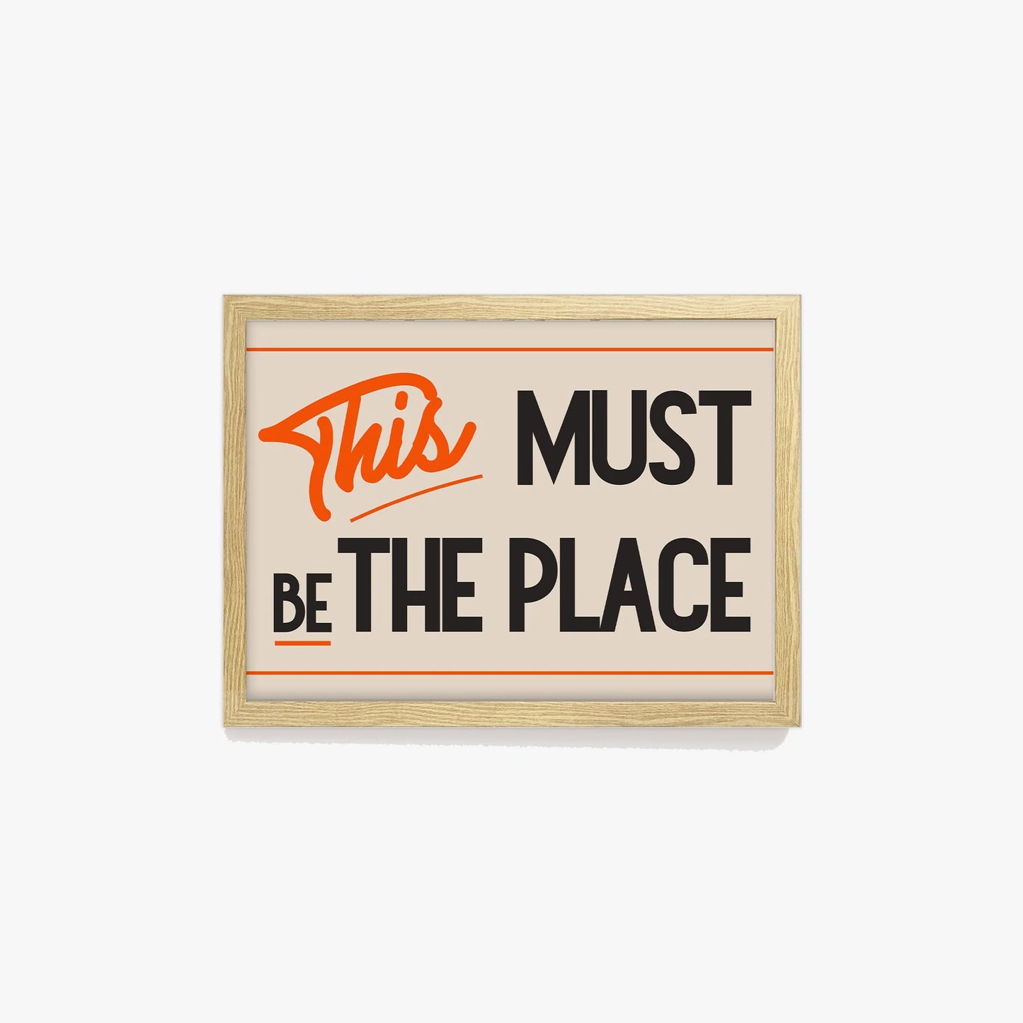 SECONDS This Must Be The Place Retro Print