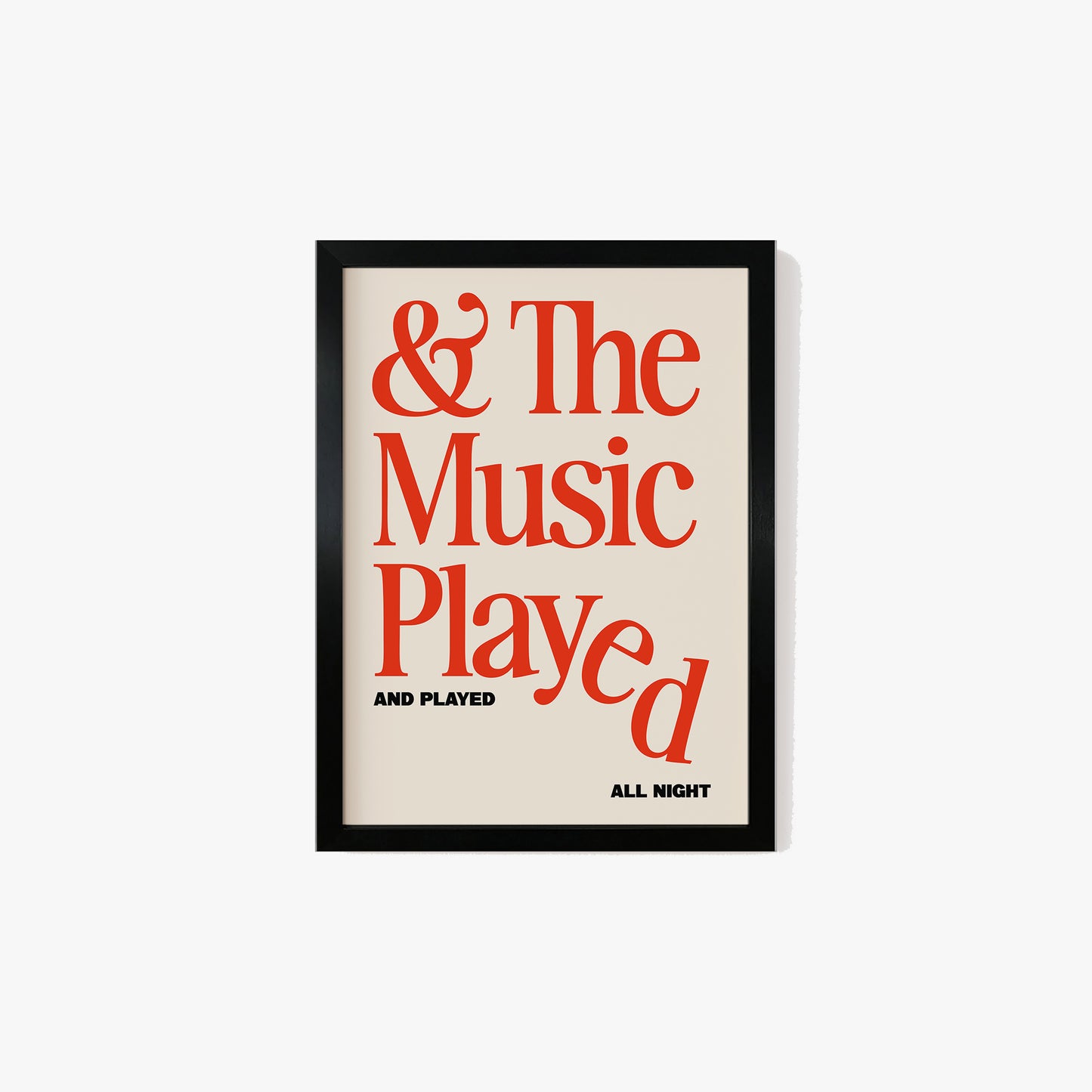 The Music Played Print
