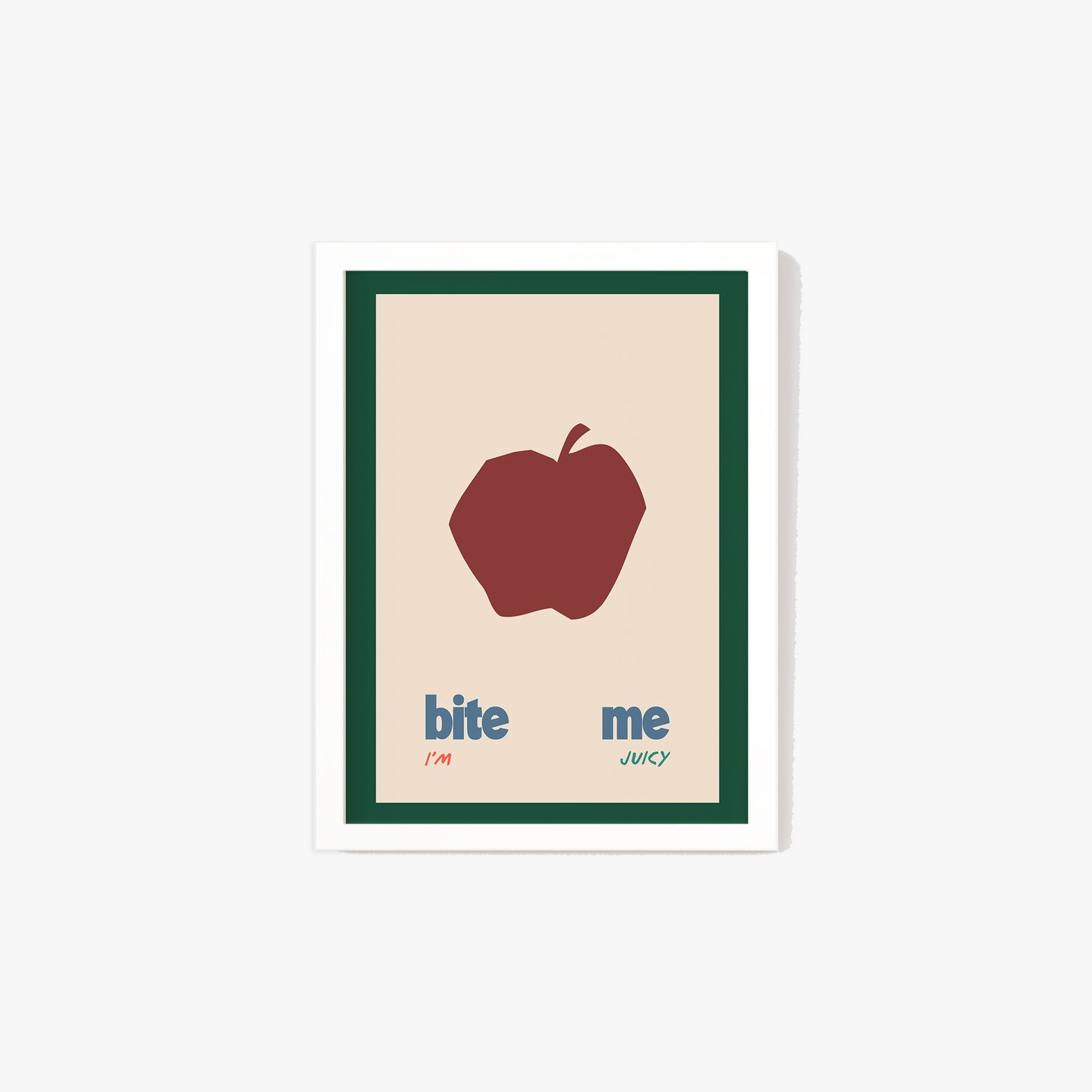 Bite Me Apple Print