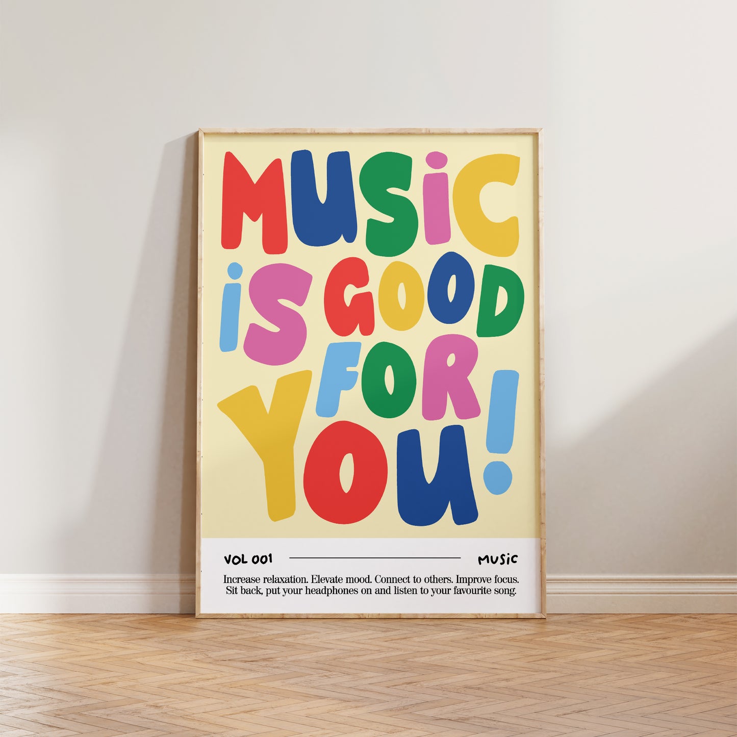 Music Is Good For You Print