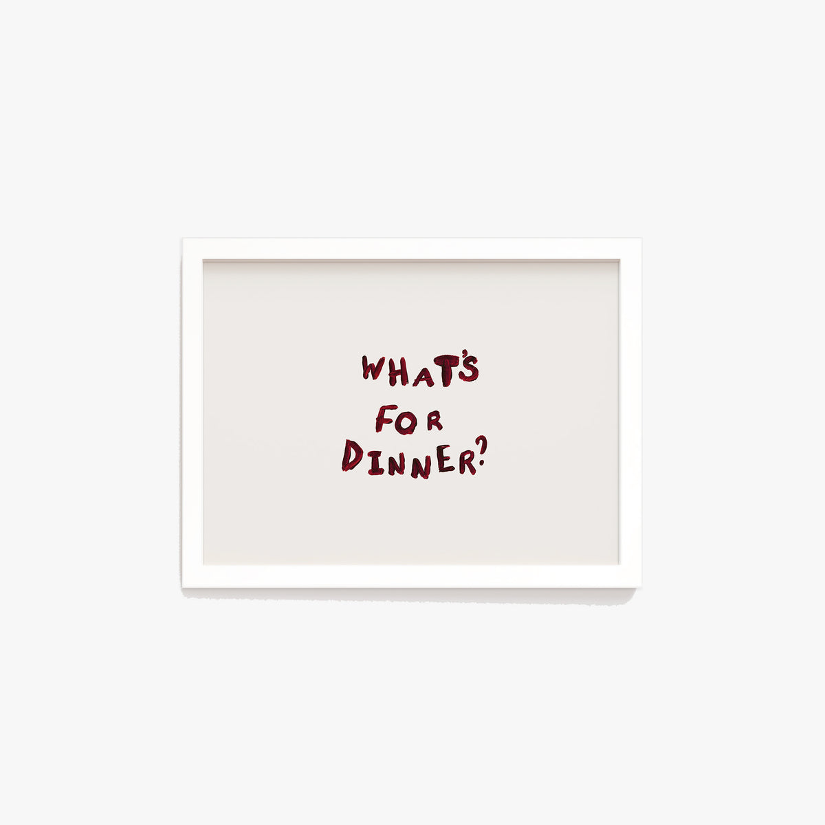 What's For Dinner Hand Painted Print