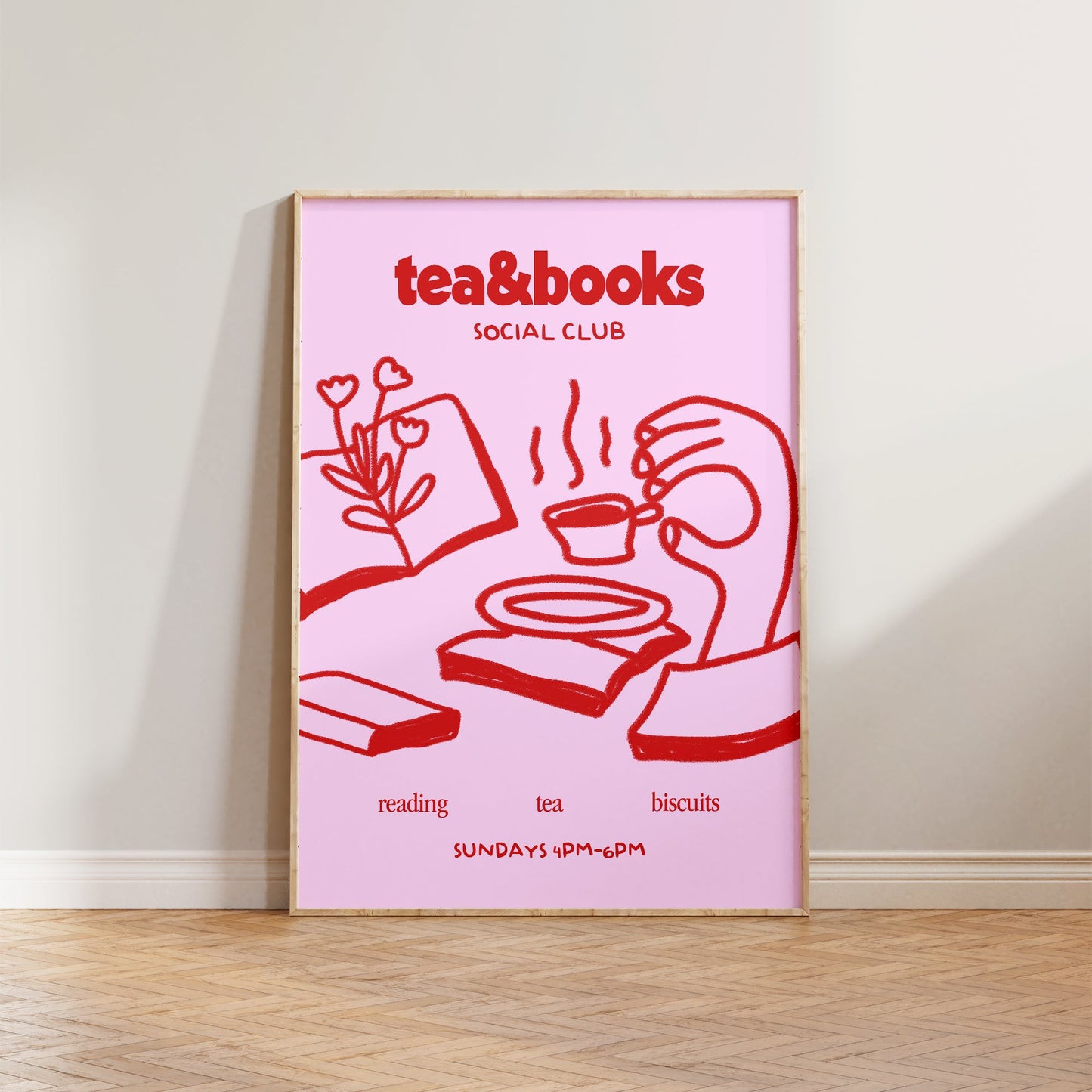 Tea & Books Social Club Print