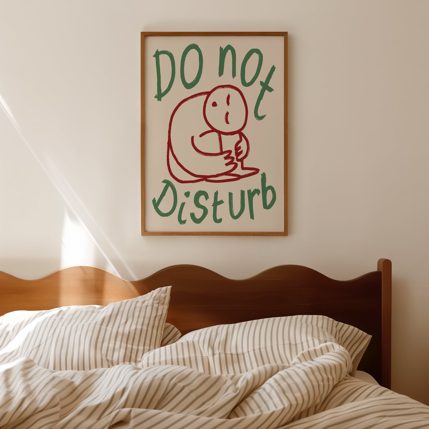 Do Not Disturb Doodle Print