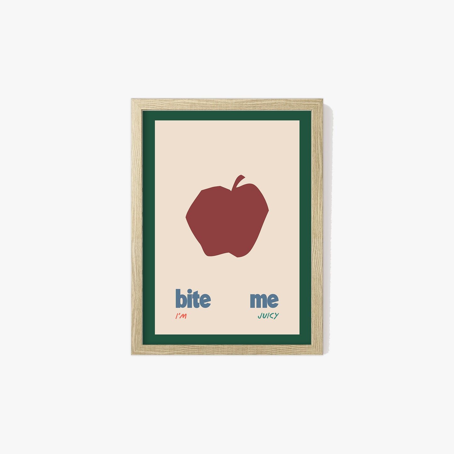 Bite Me Apple Print