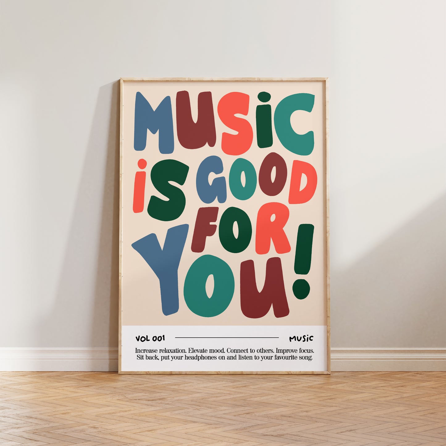 Music Is Good For You Print