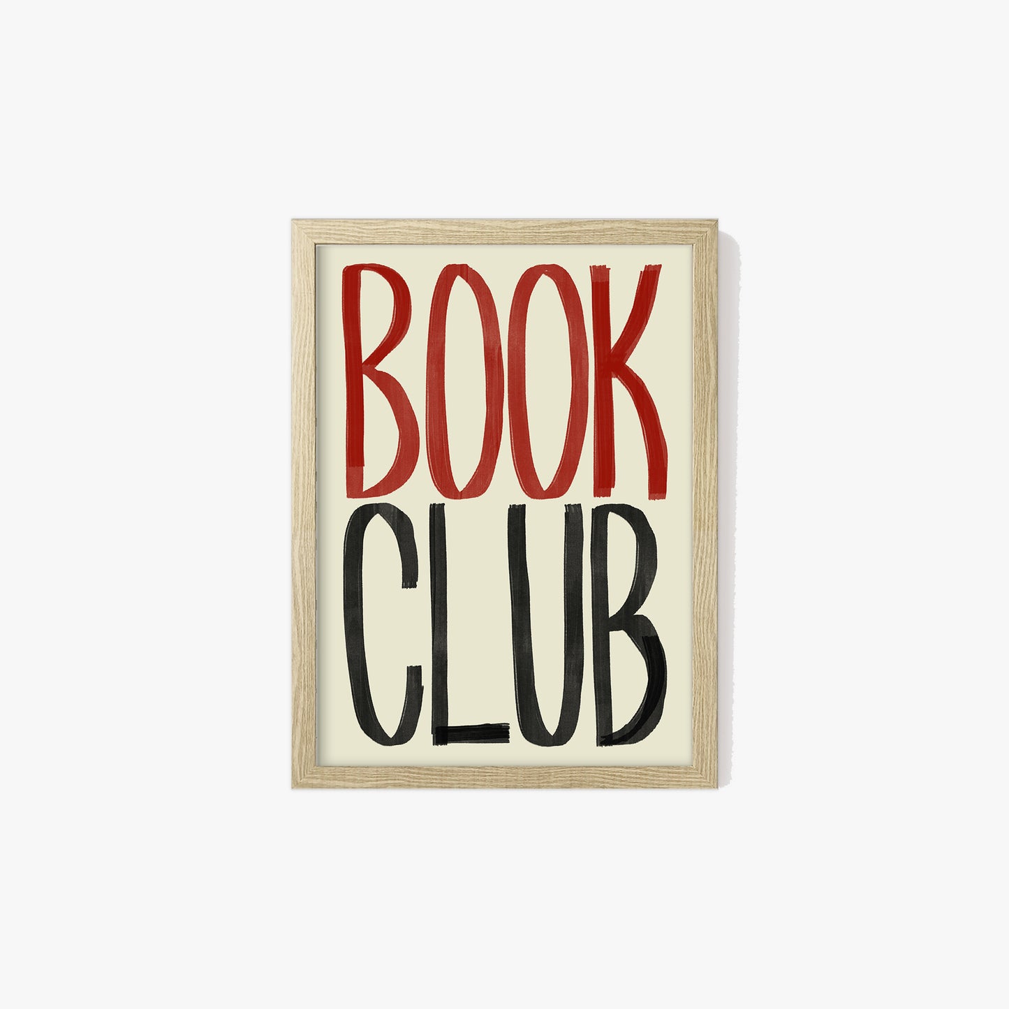 Book Club Typography Print