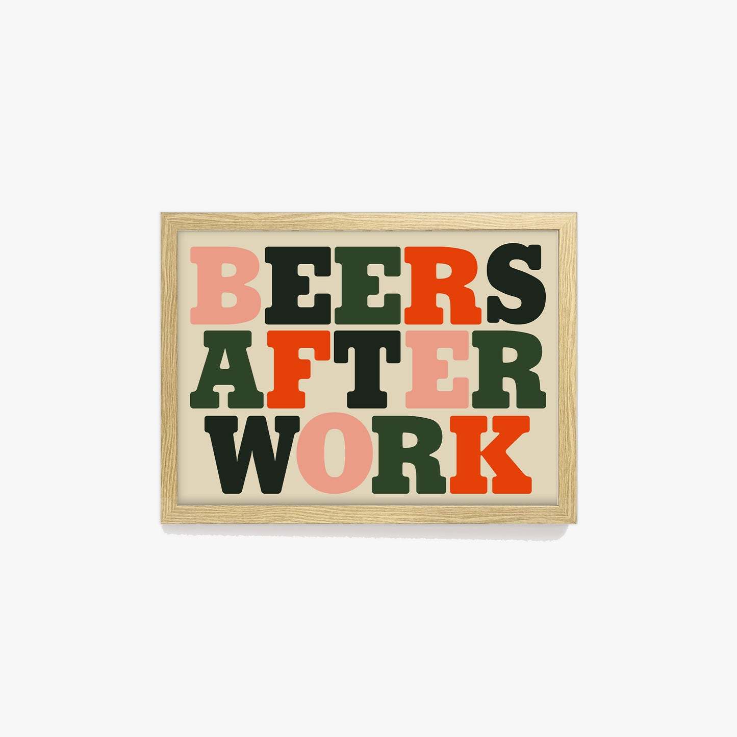 Beers After Work Bold Print