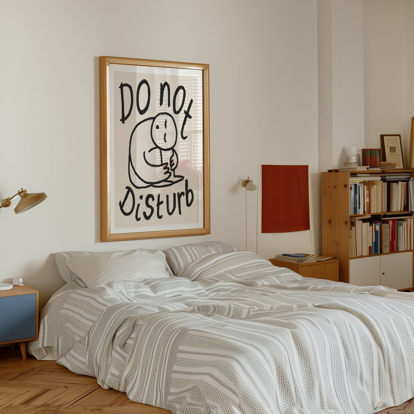 Do Not Disturb Doodle Print