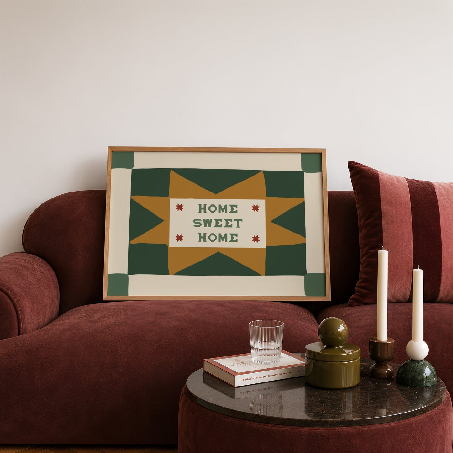 Home Sweet Home Patchwork Print