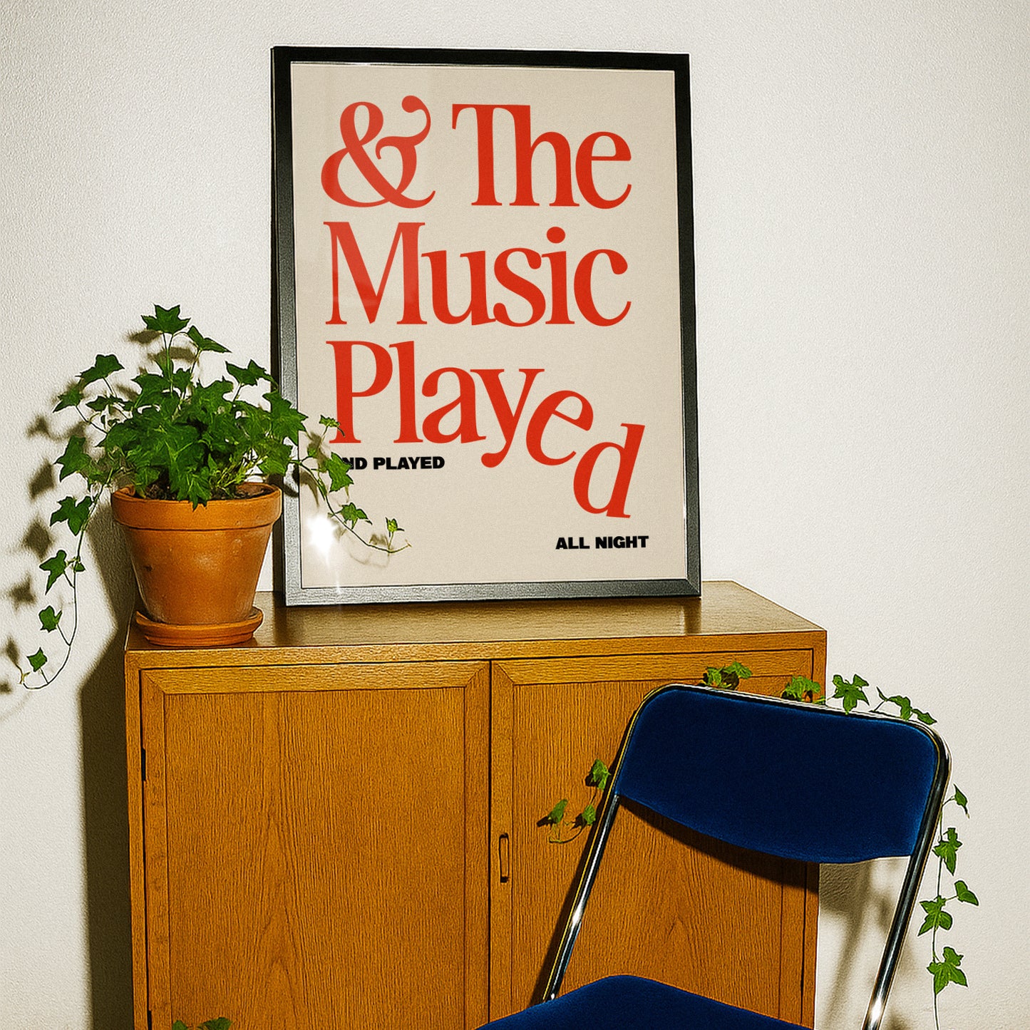 The Music Played Print