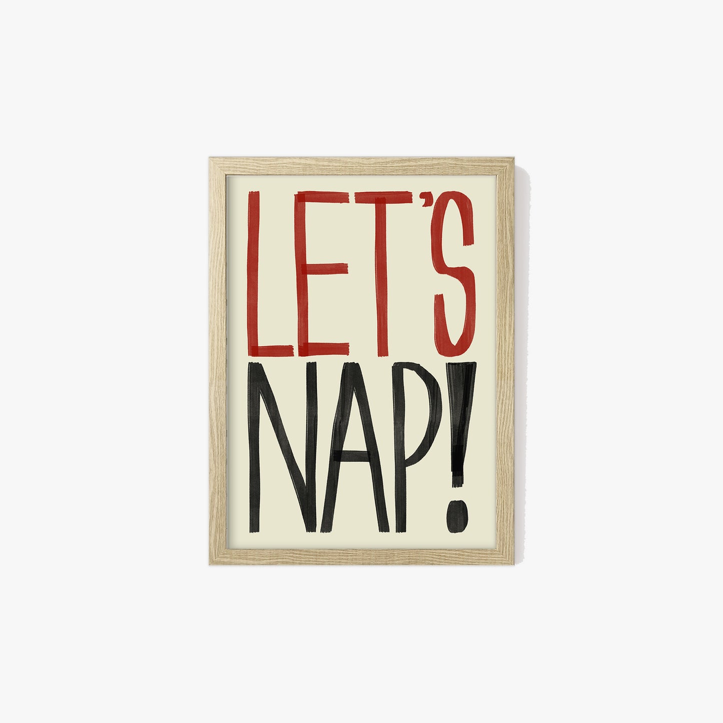 Let's Nap Print