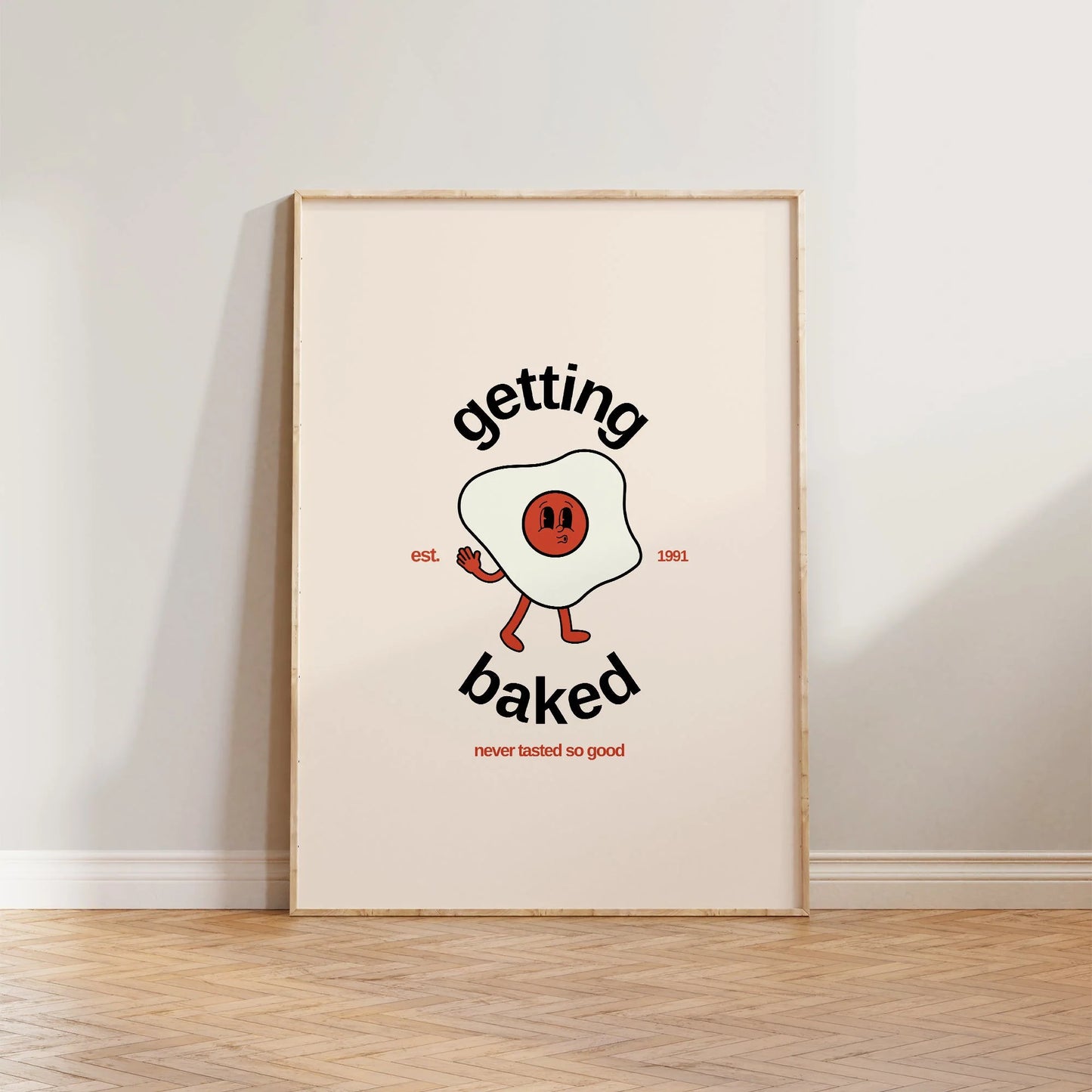 SECONDS Getting Baked Retro Print
