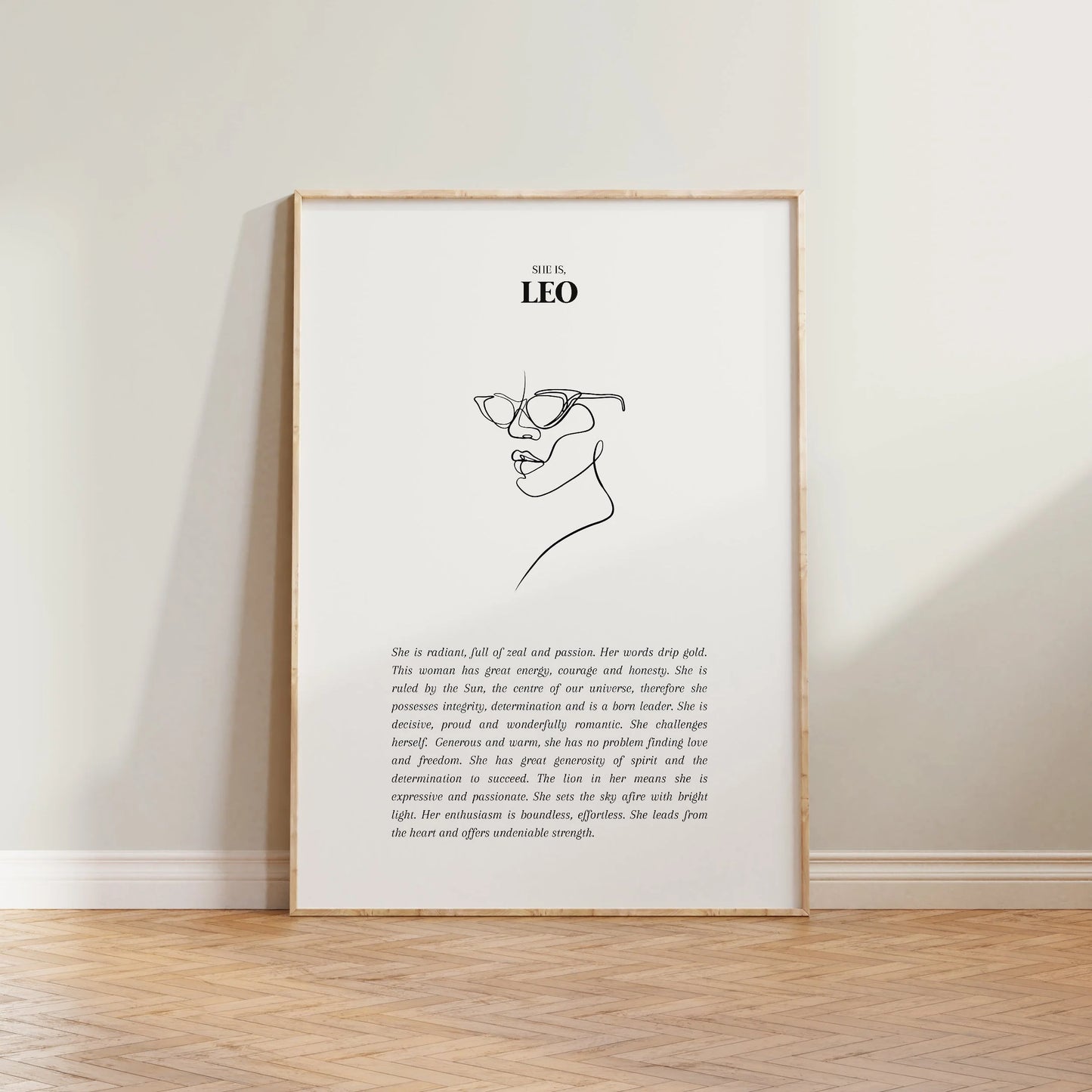 SECONDS She Is Leo Print