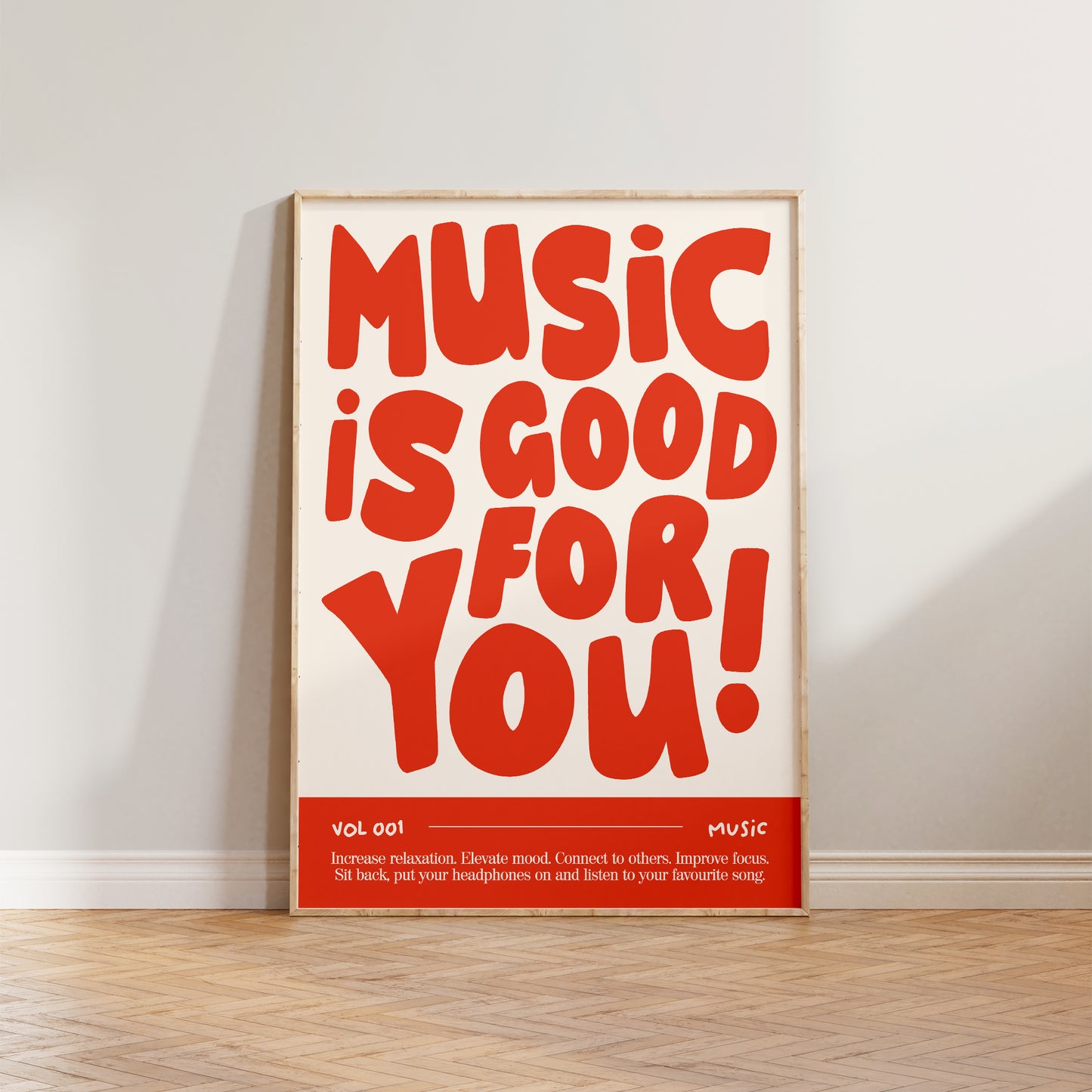 Music Is Good For You Print