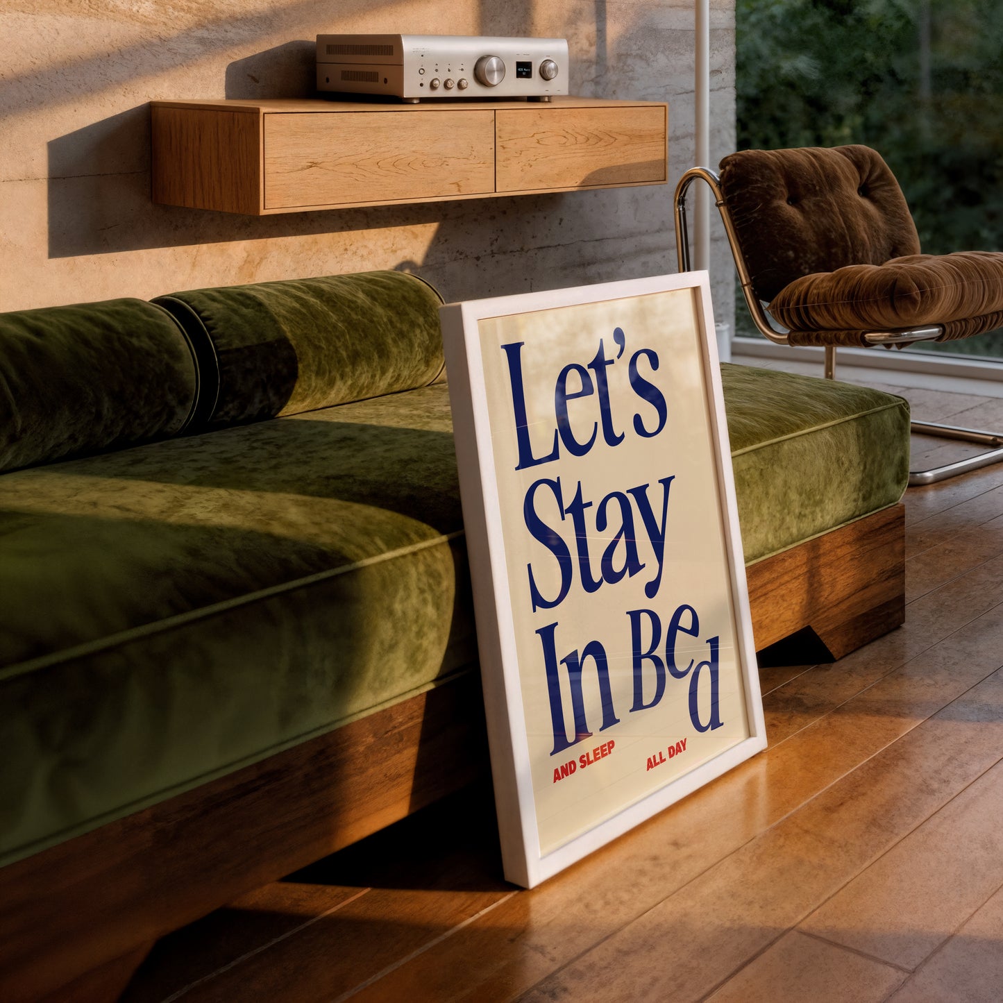 Let's Stay In Bed Print