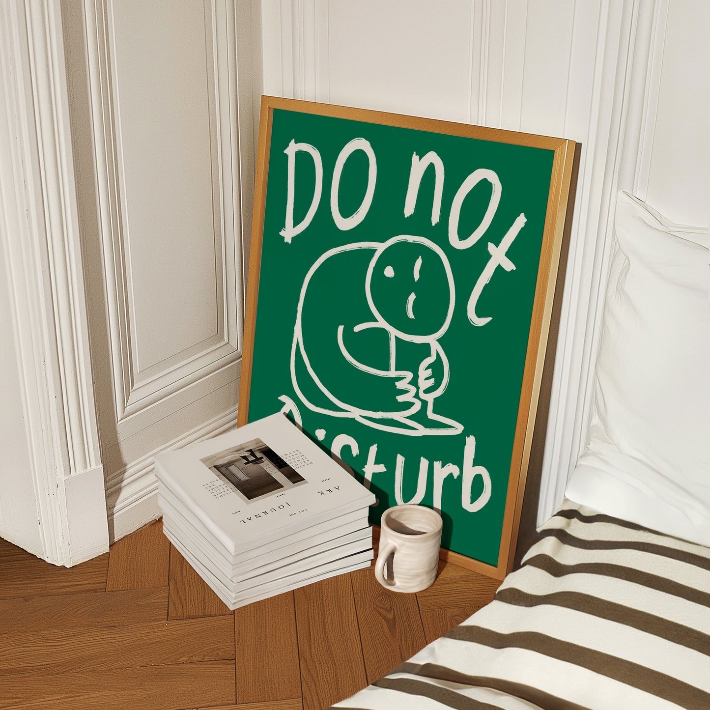 Do Not Disturb Doodle Print