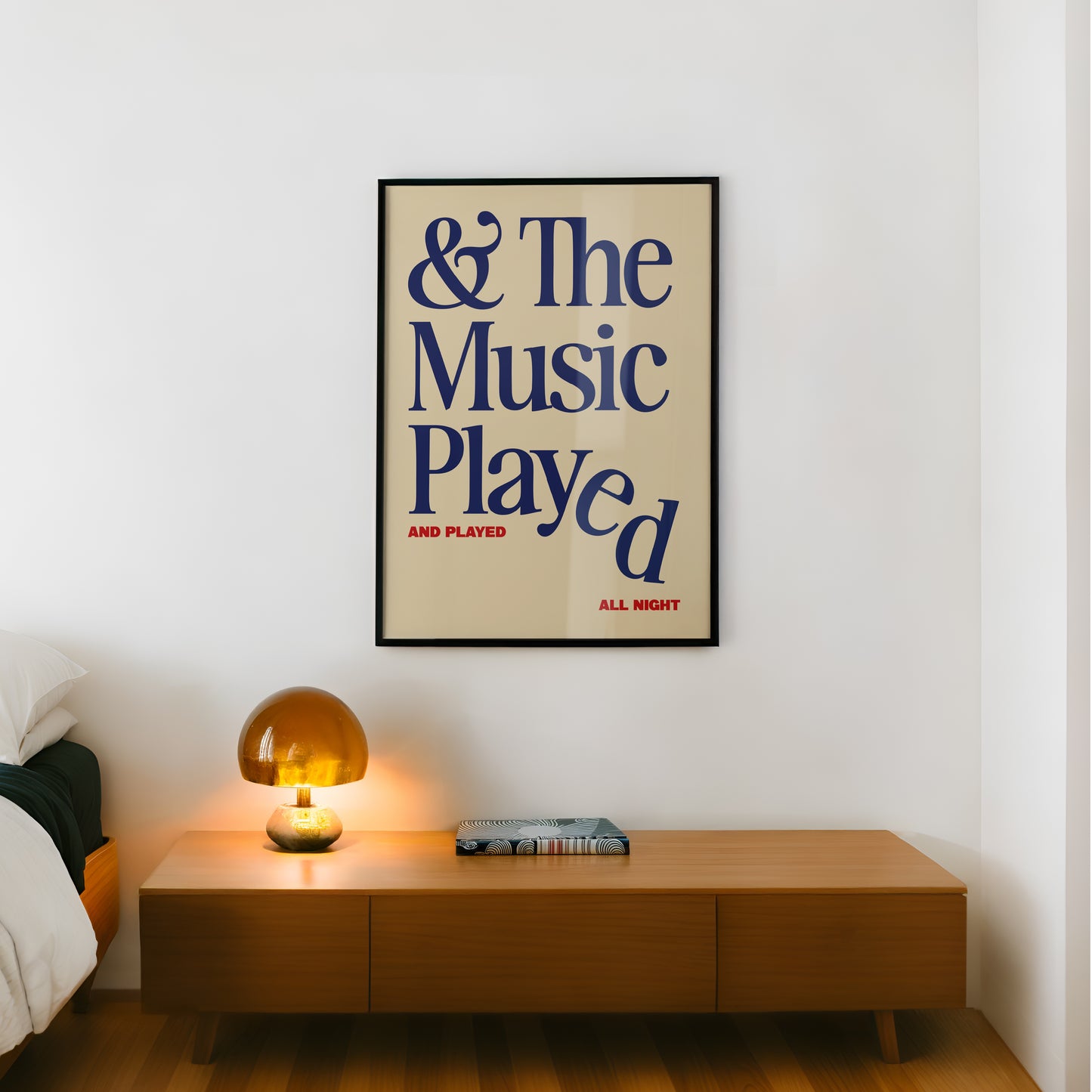 The Music Played Print