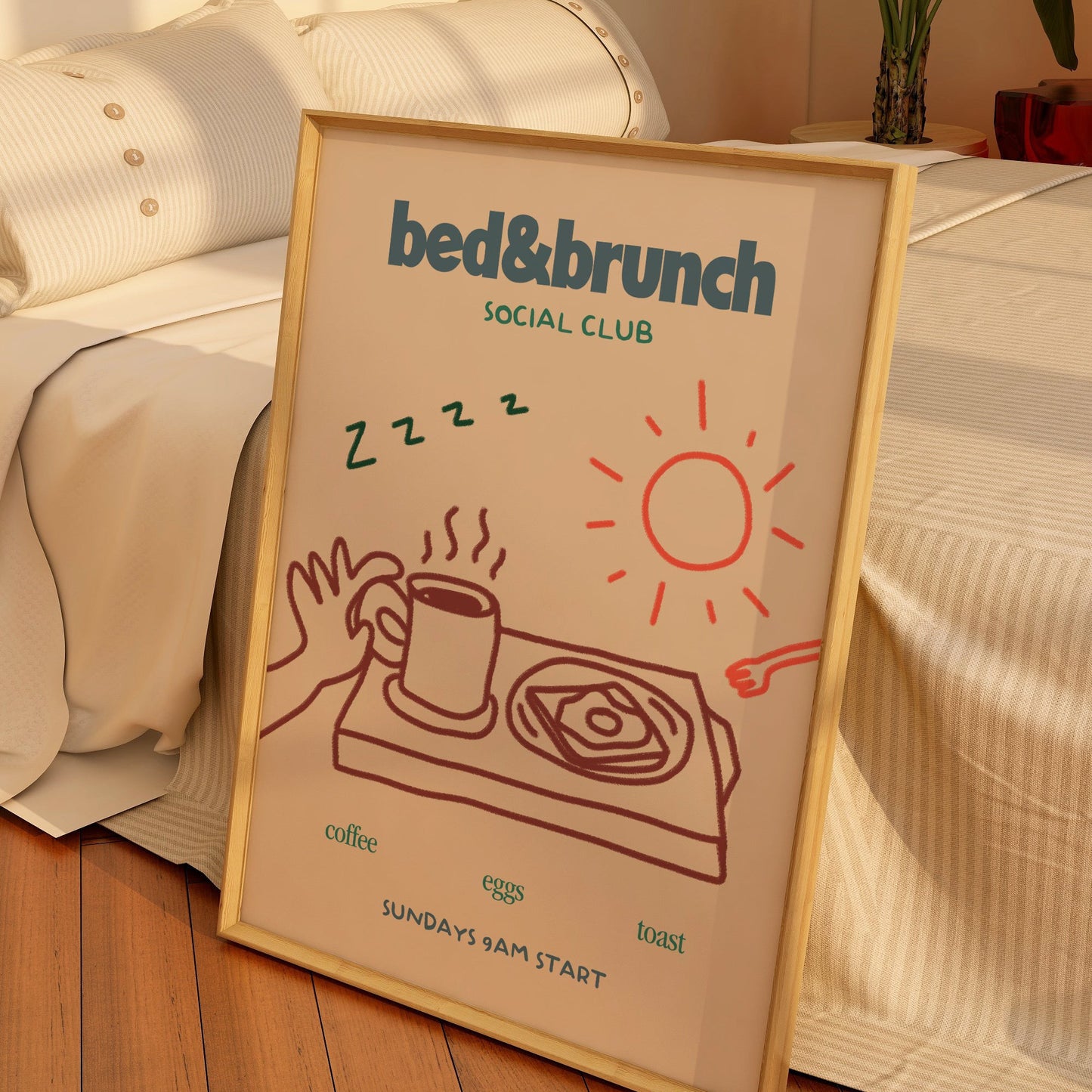 Bed & Brunch Social Club Print