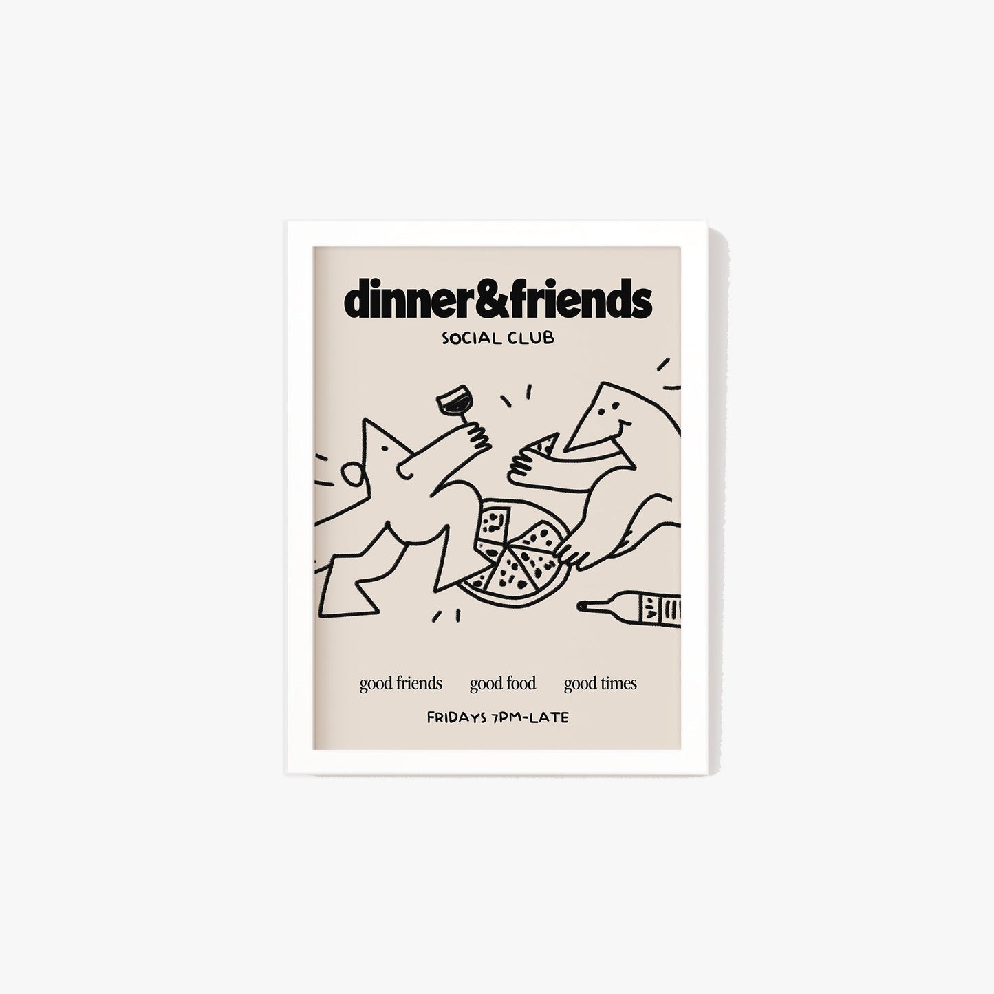 Dinner & Friends Social Club Print