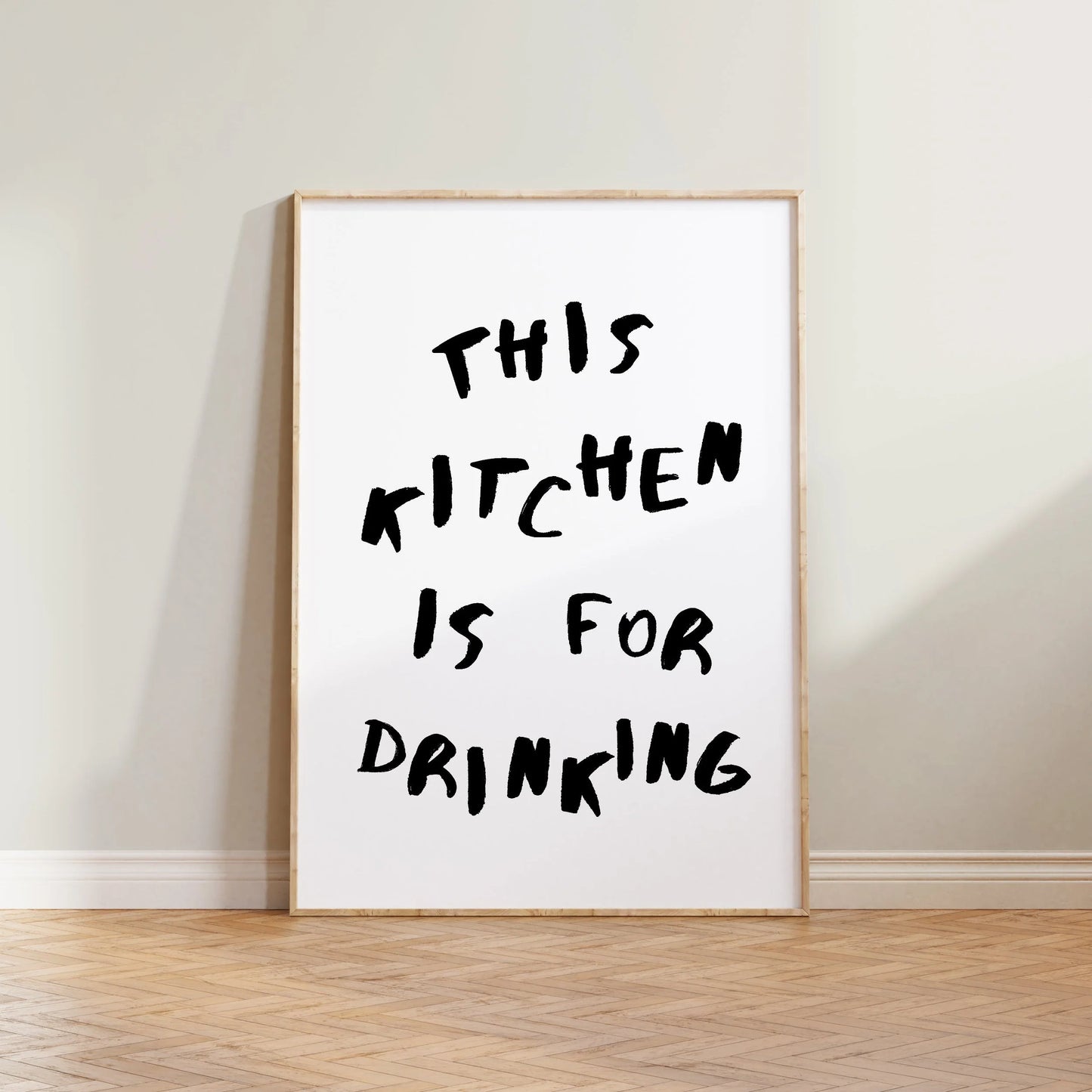 SECONDS This Kitchen Is For Drinking Print