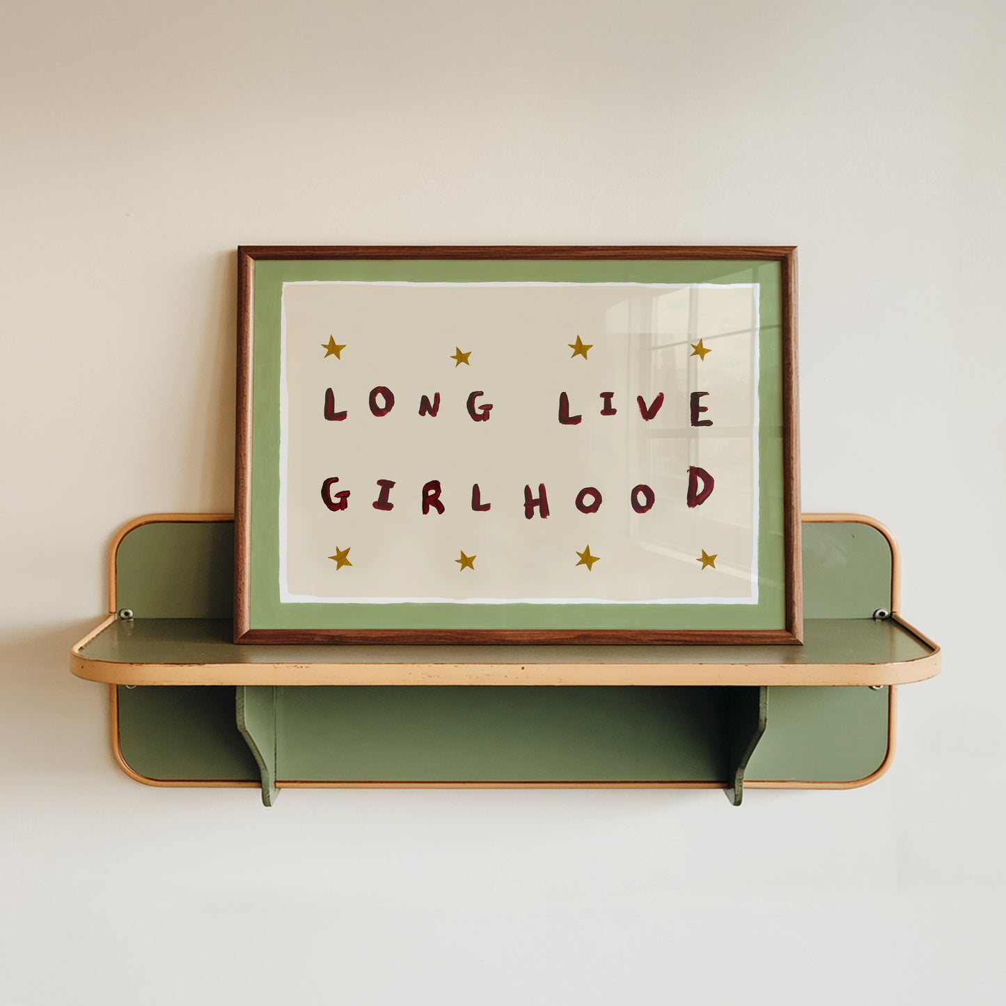Long Live Girlhood Hand Painted Print