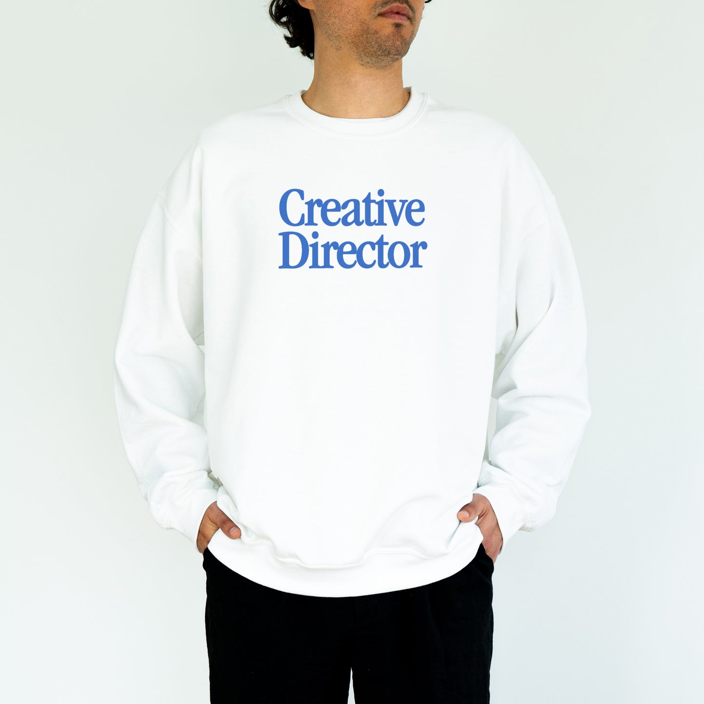 Creative Director Retro White Sweatshirt