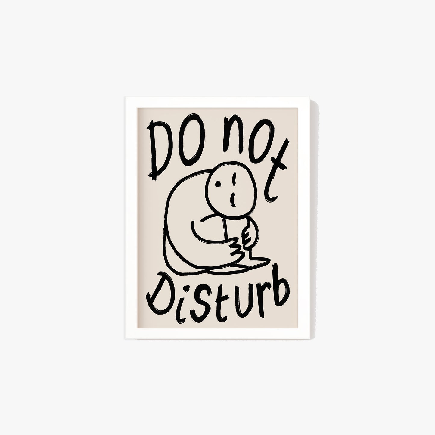 Do Not Disturb Doodle Print