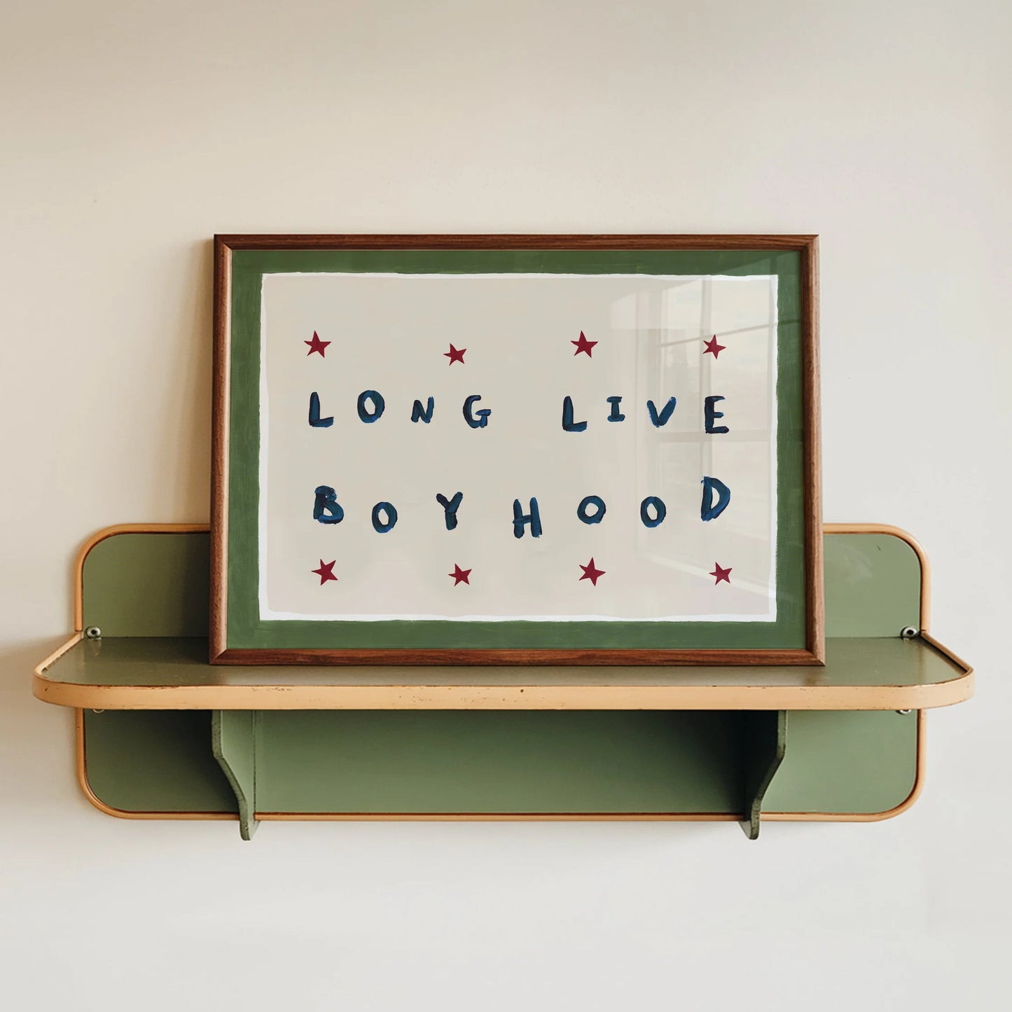 SECONDS Long Live Boyhood Hand Painted Print