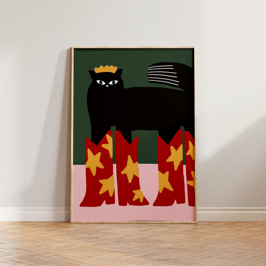Queen Cat Print