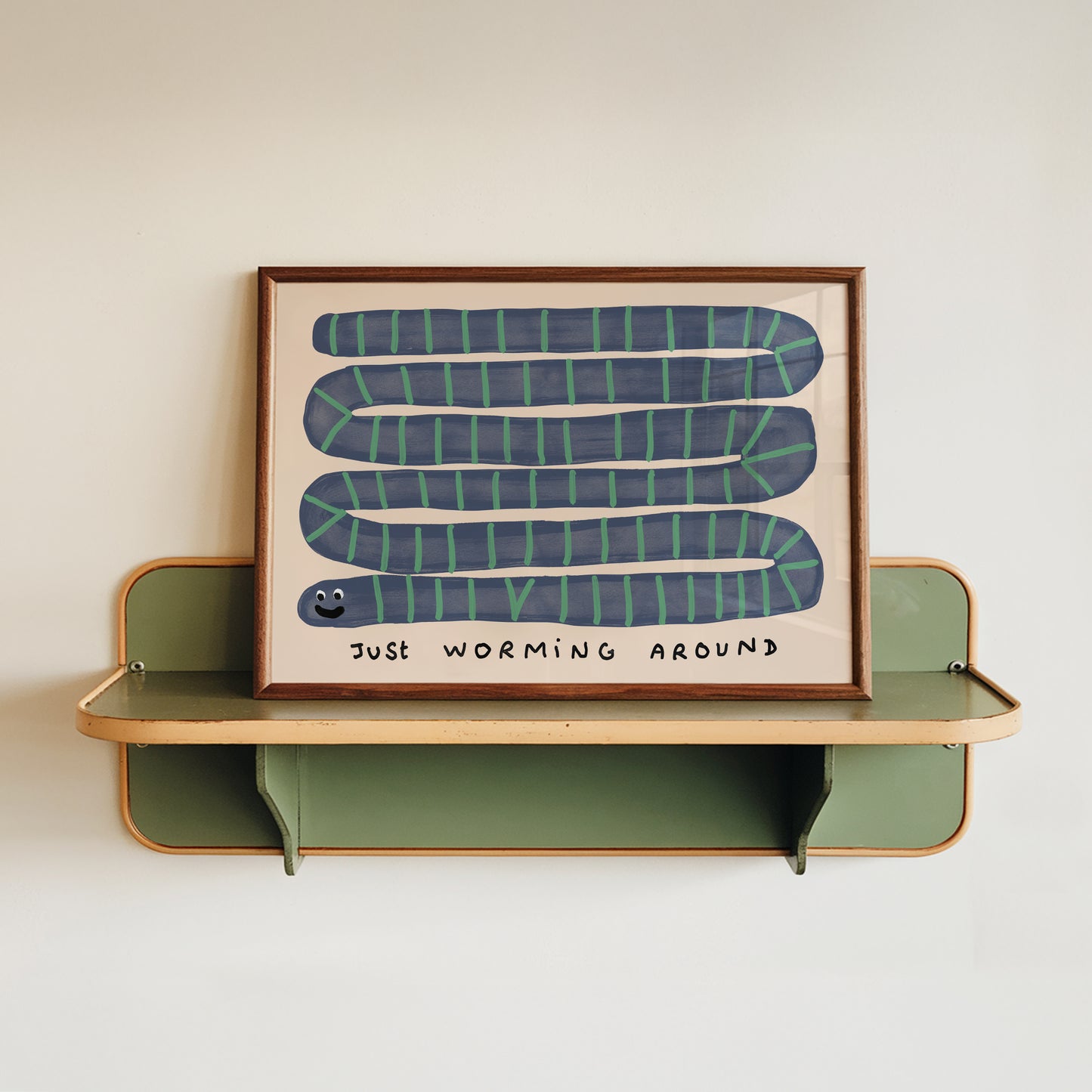 Just Worming Around Print