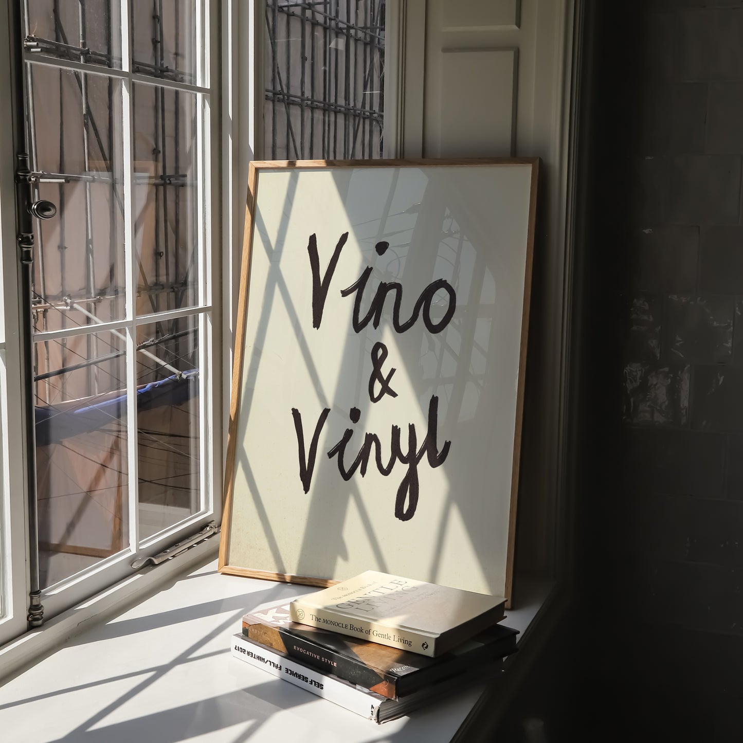 Vino & Vinyl Handwritten Print