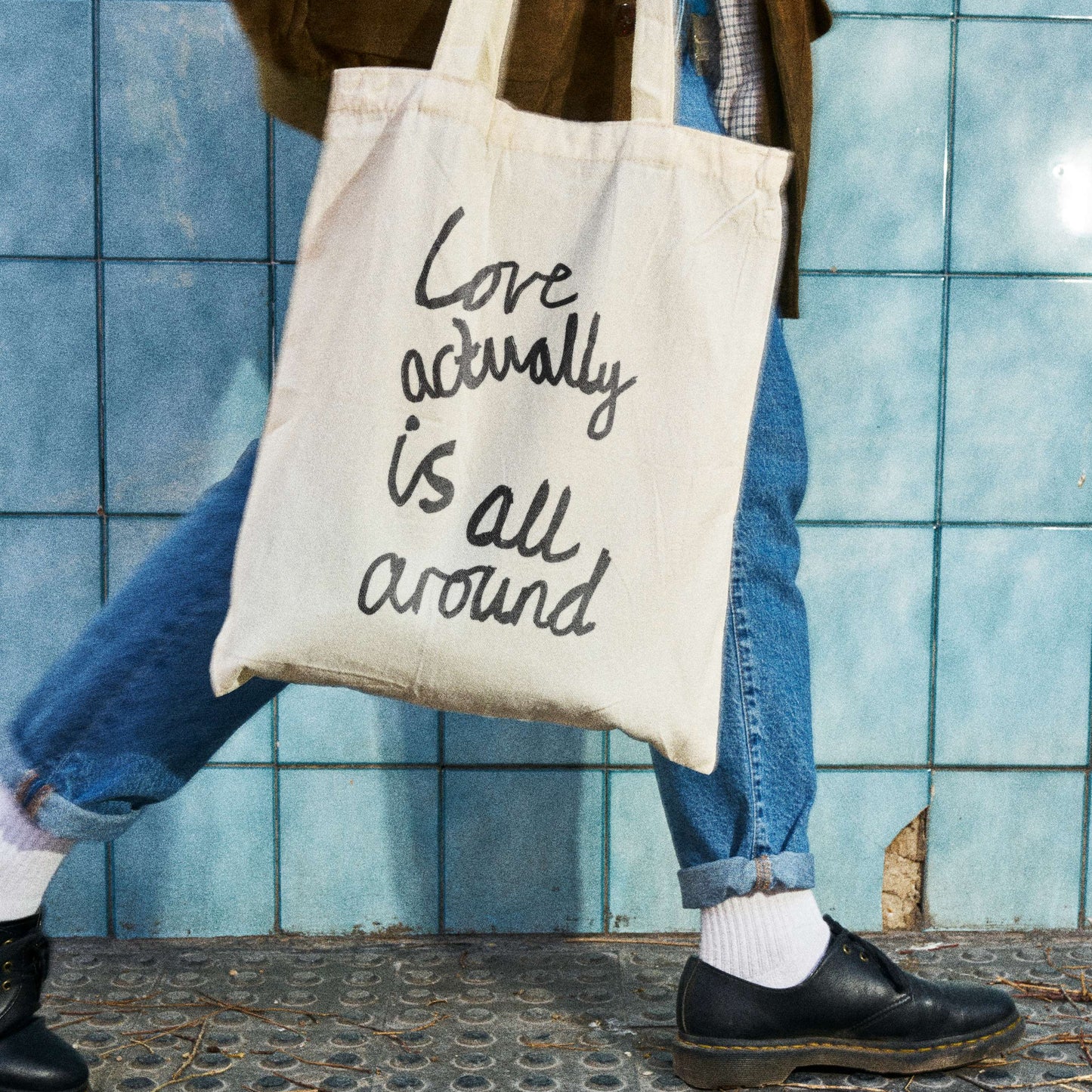 Love Is Actually All Around Tote Bag