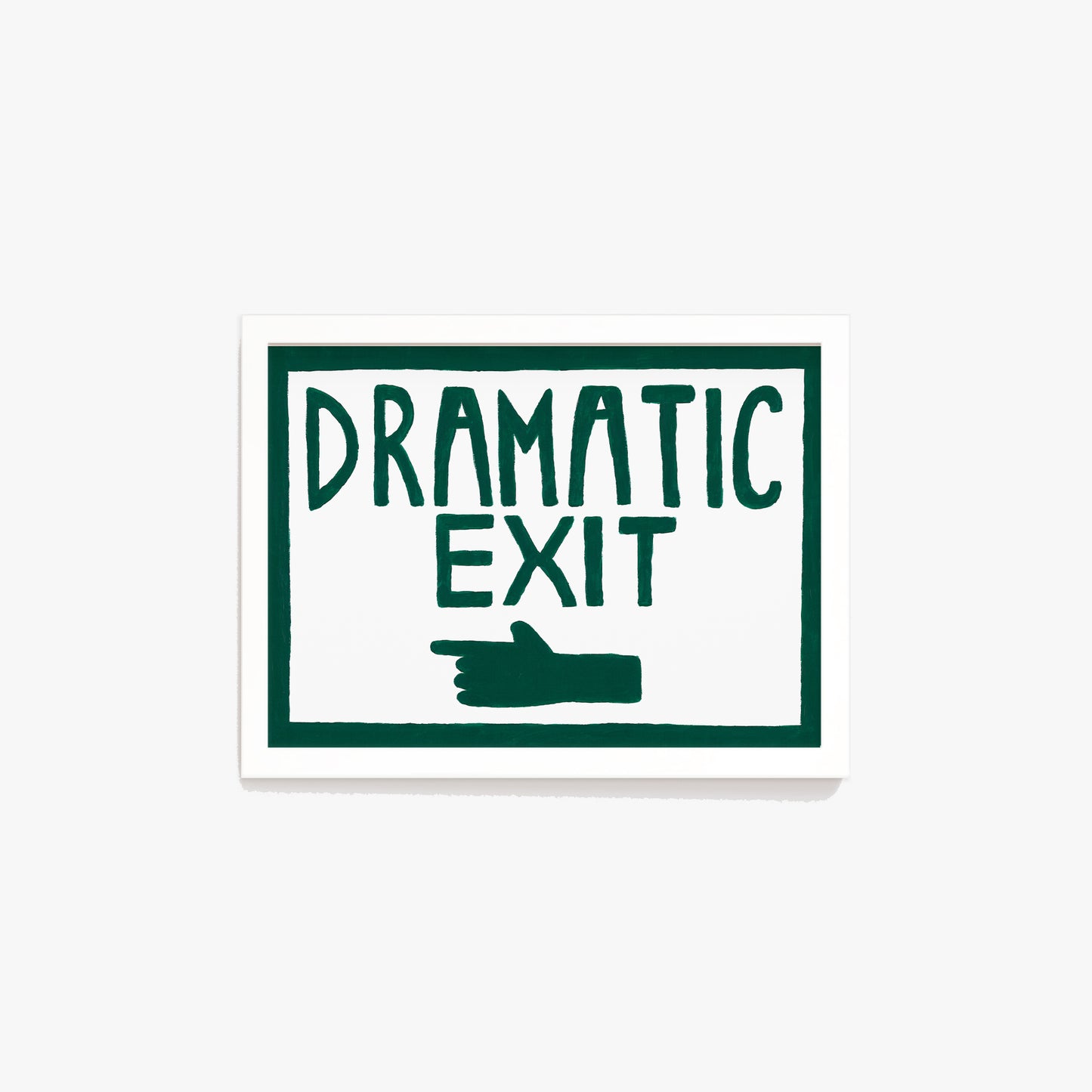 Dramatic Exit Pointing LEFT Print