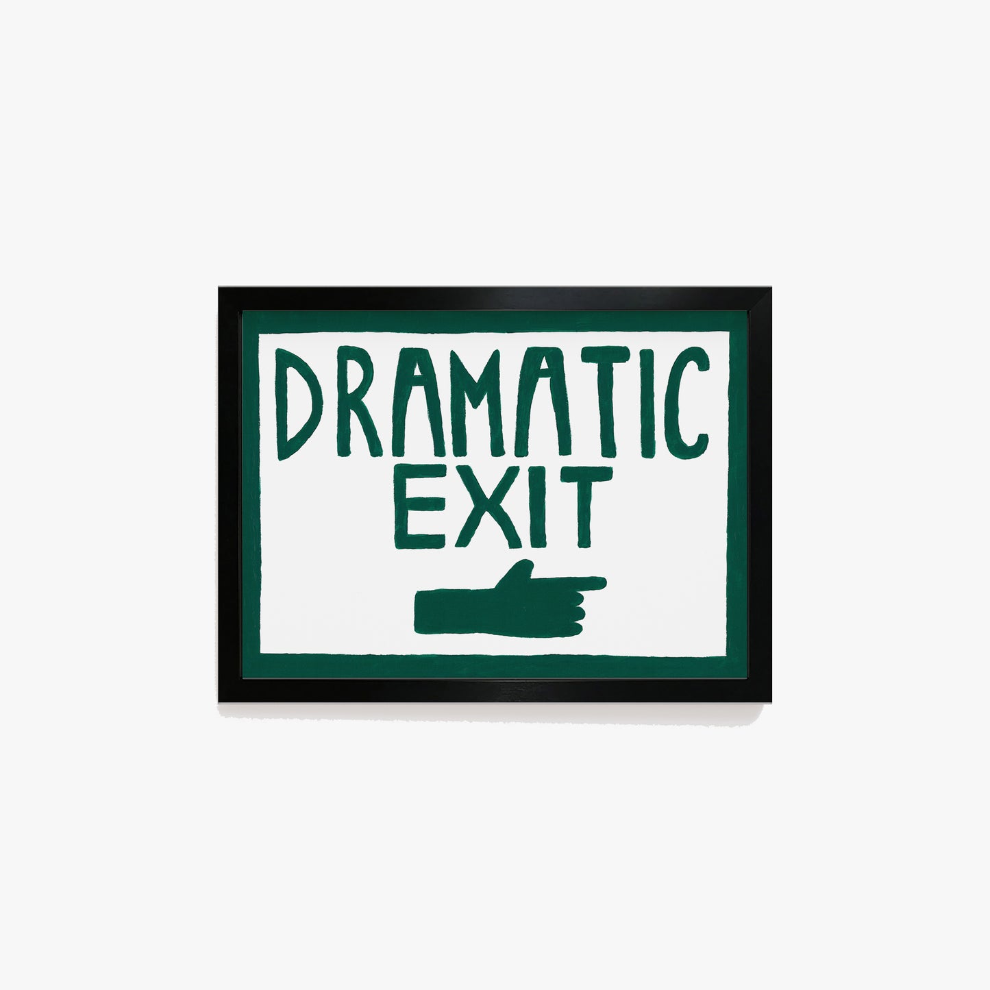 Dramatic Exit Hand Painted Print