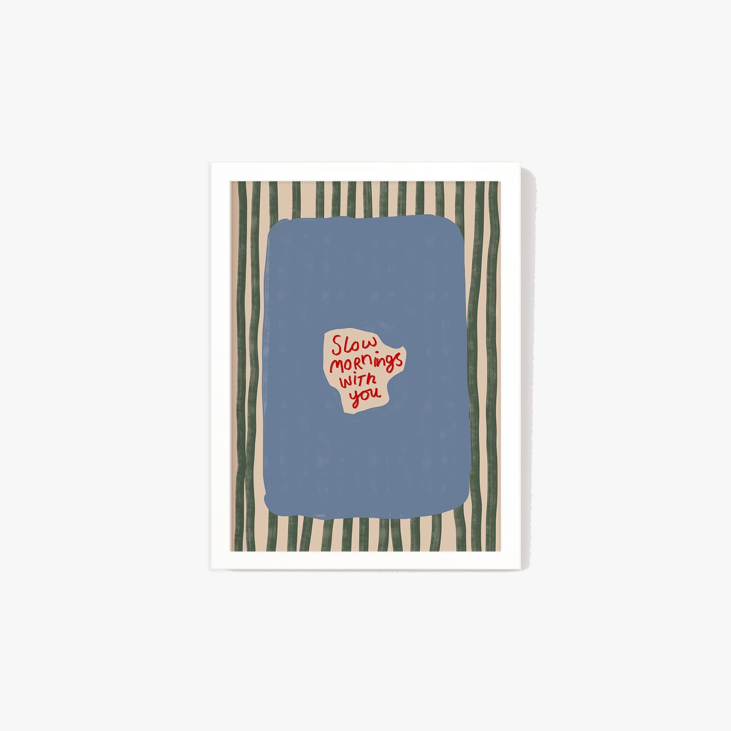 Slow Mornings With You Striped Print
