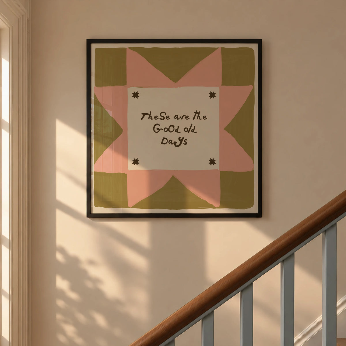 These Are The Good Old Days Square Print