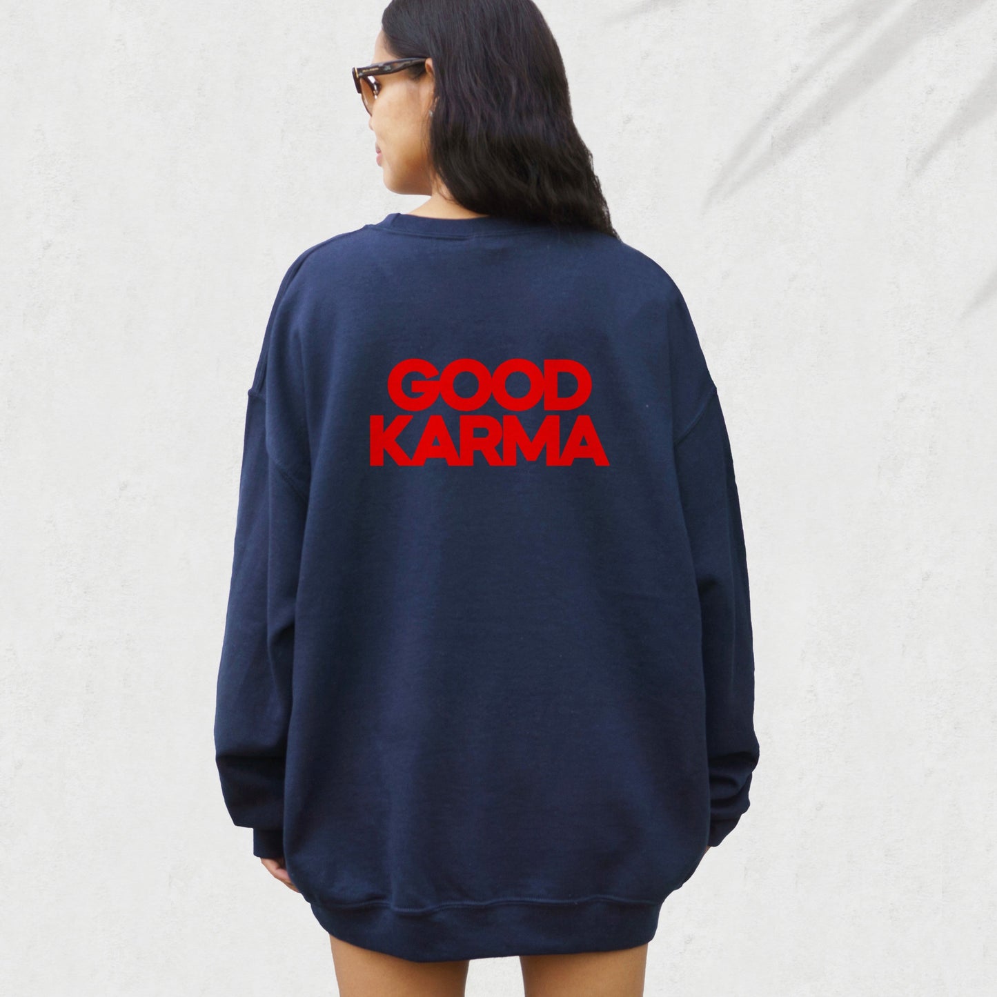 Good Karma Navy Sweatshirt