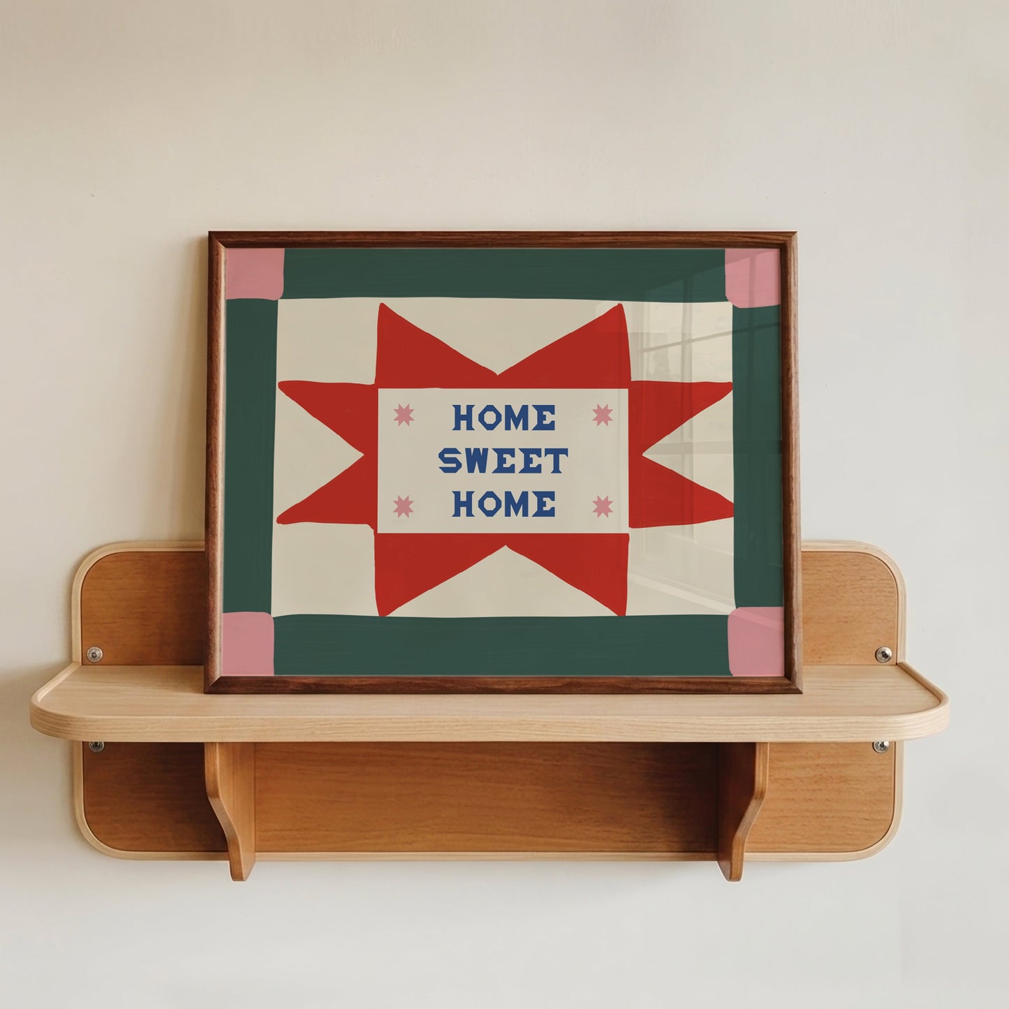 Home Sweet Home Patchwork Print