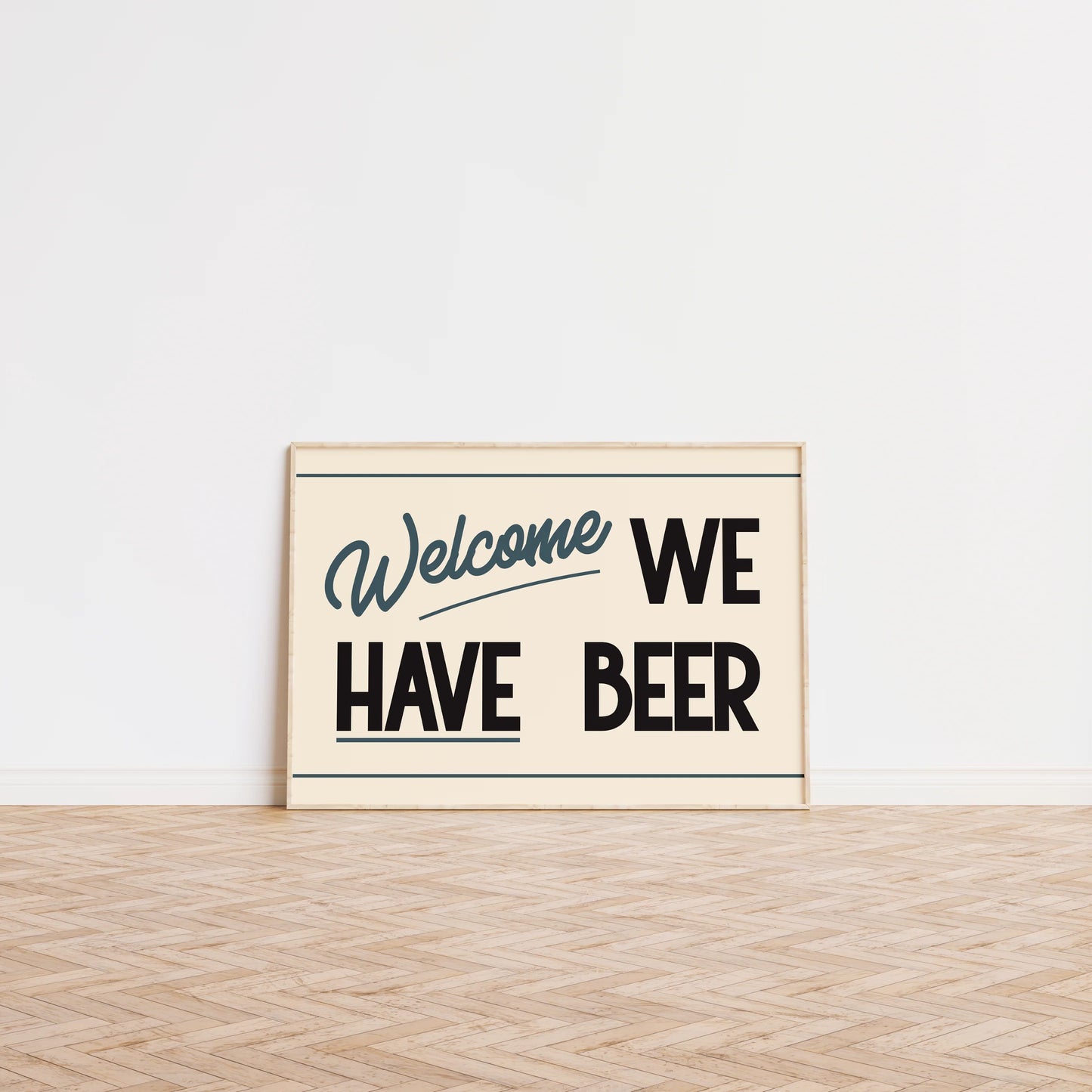 SECONDS Welcome We Have Beer Print