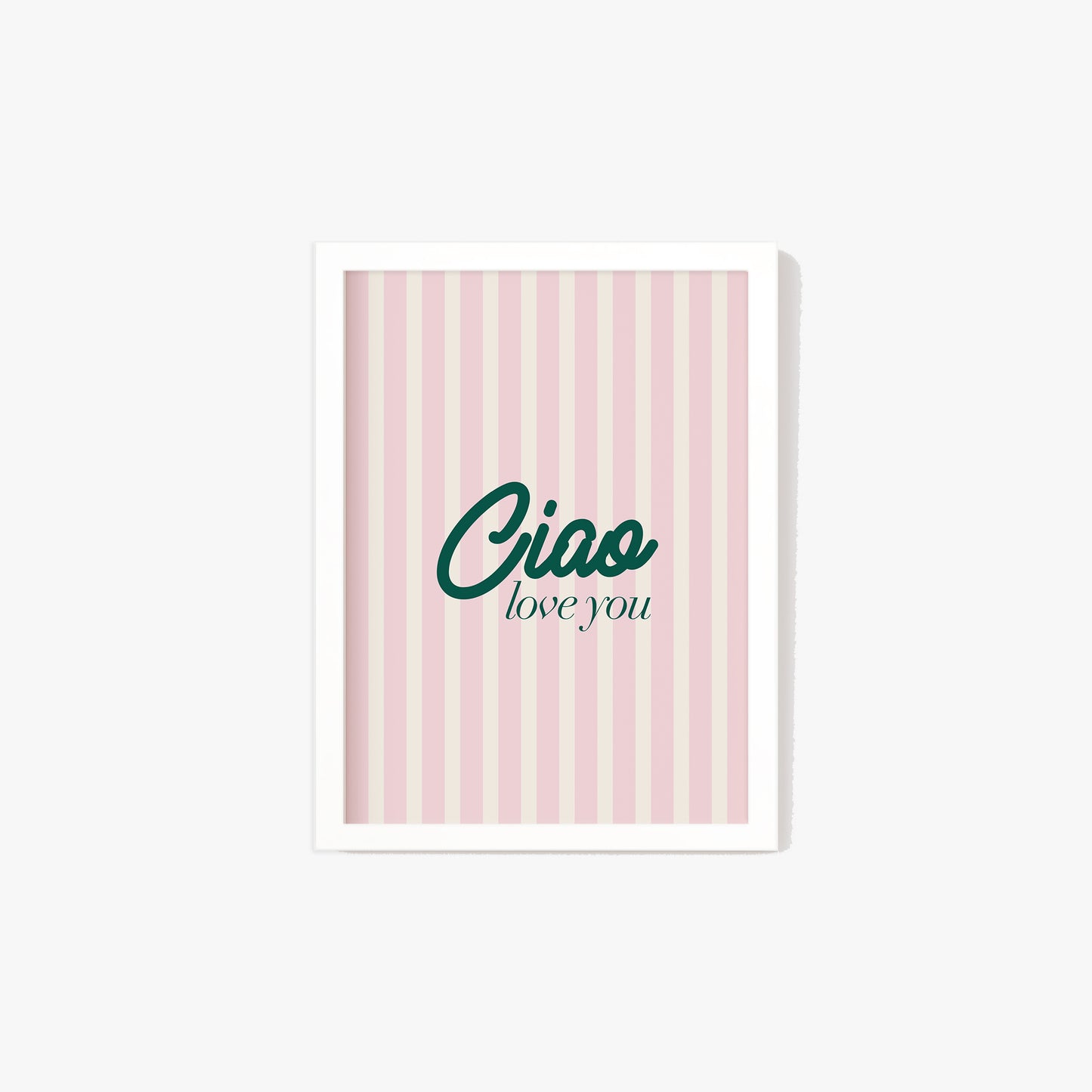 Ciao Love You Hallway Stripe Print