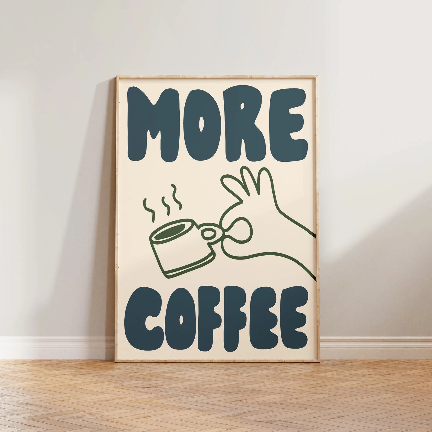 SECONDS More Coffee Print